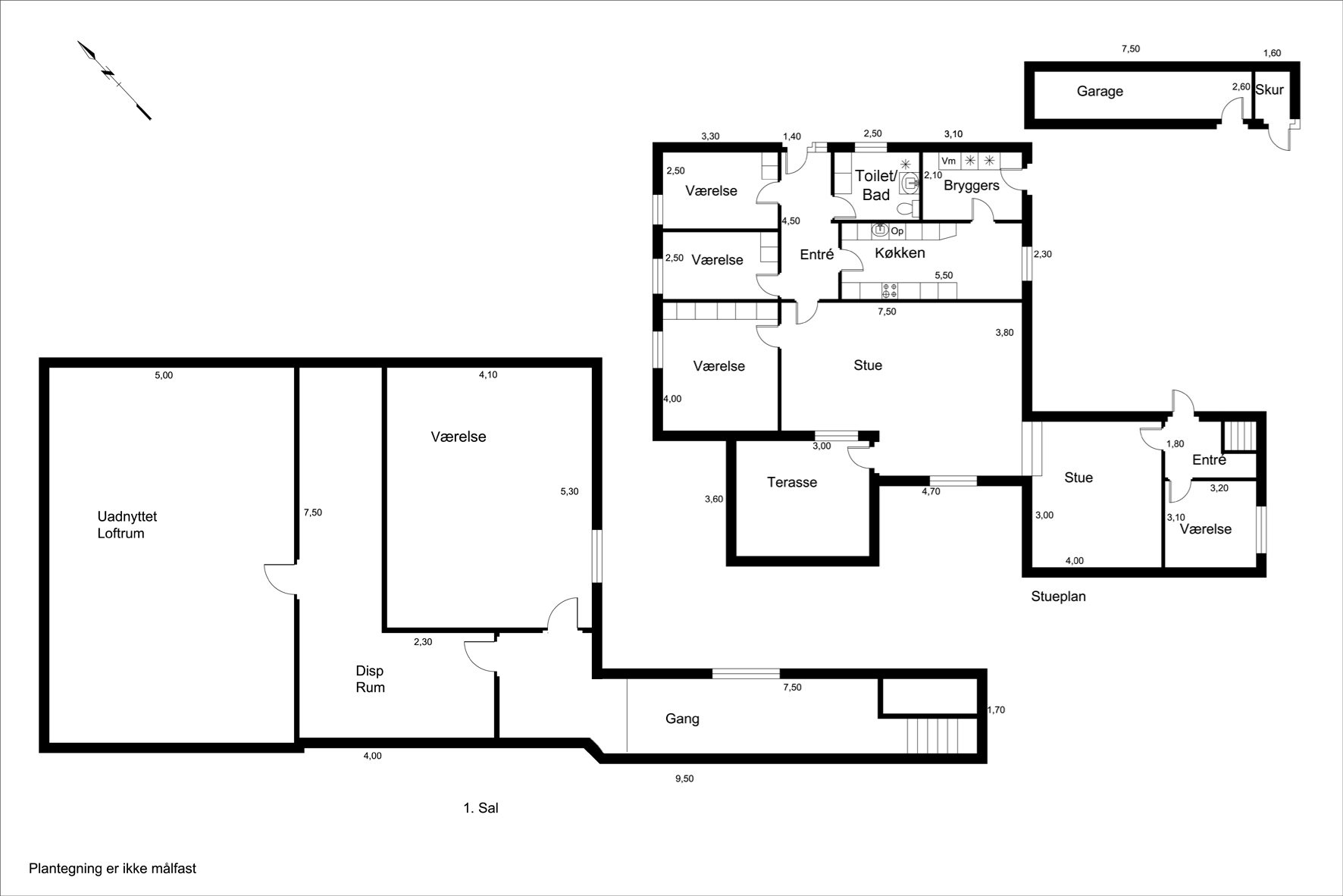 Plantegninger billede af Falkevej 18, Heldum, 7620 Lemvig