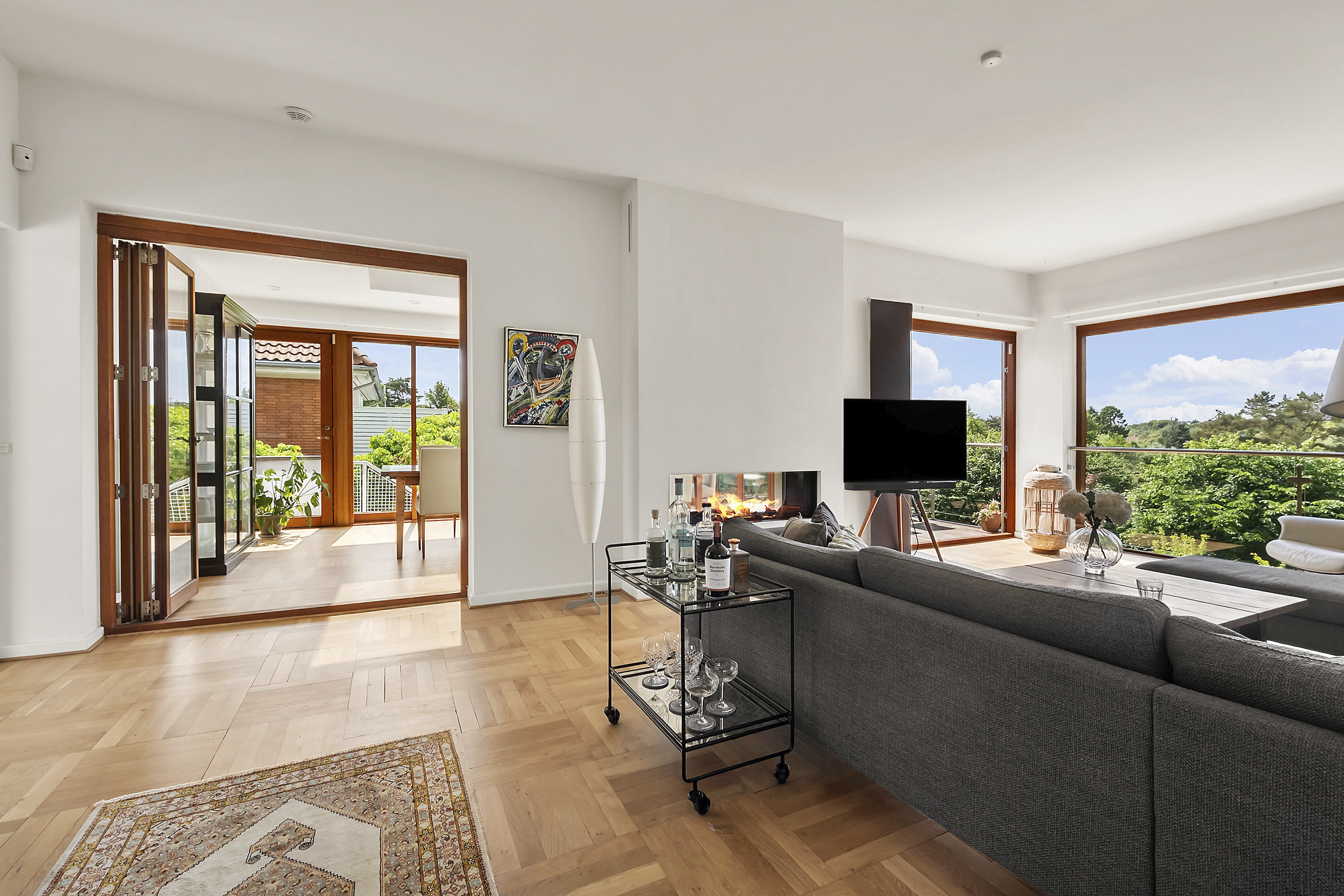 Fremhævet stue billede i fuldskærmstilstand. Billede af Skovvej 61, 2820 Gentofte