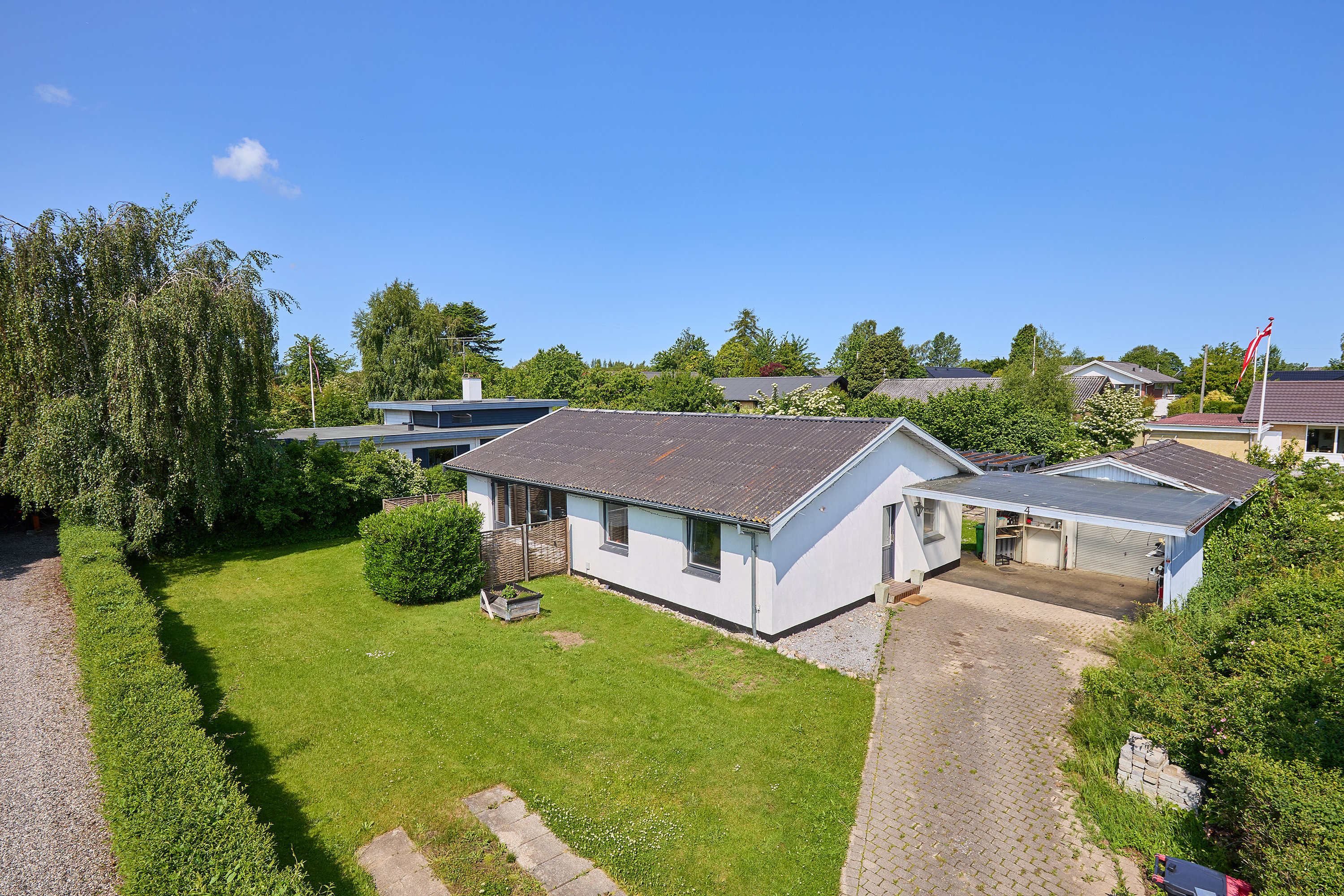 Fremhævet terrasse billede i fuldskærmstilstand. Billede af Kløvervej 4, 3230 Græsted