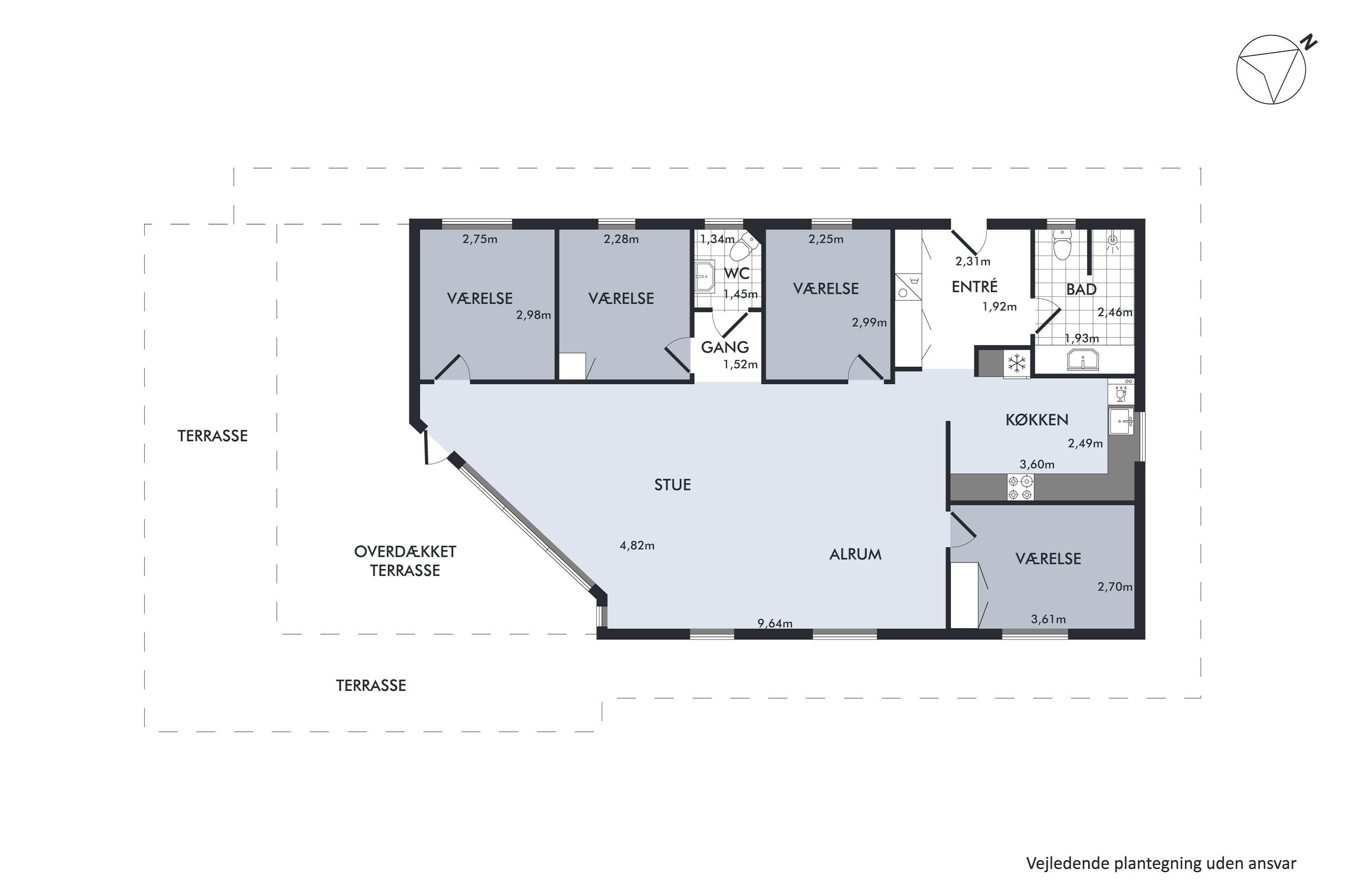 Plantegninger billede af Østre Skovvej 45, Fuglslev, 8400 Ebeltoft