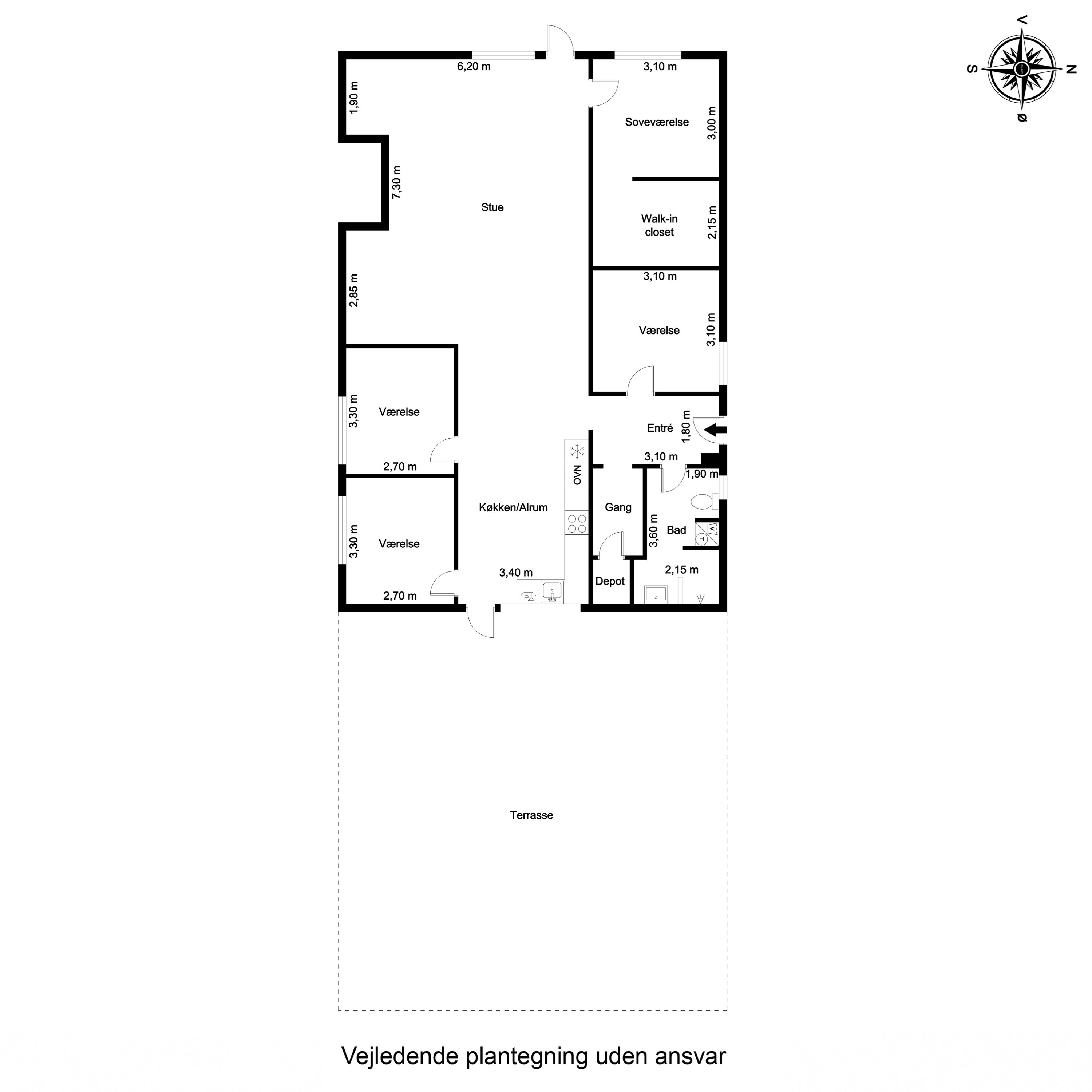 Plantegninger billede af Niels Lønnes Vej 15A, st.., 6715 Esbjerg N