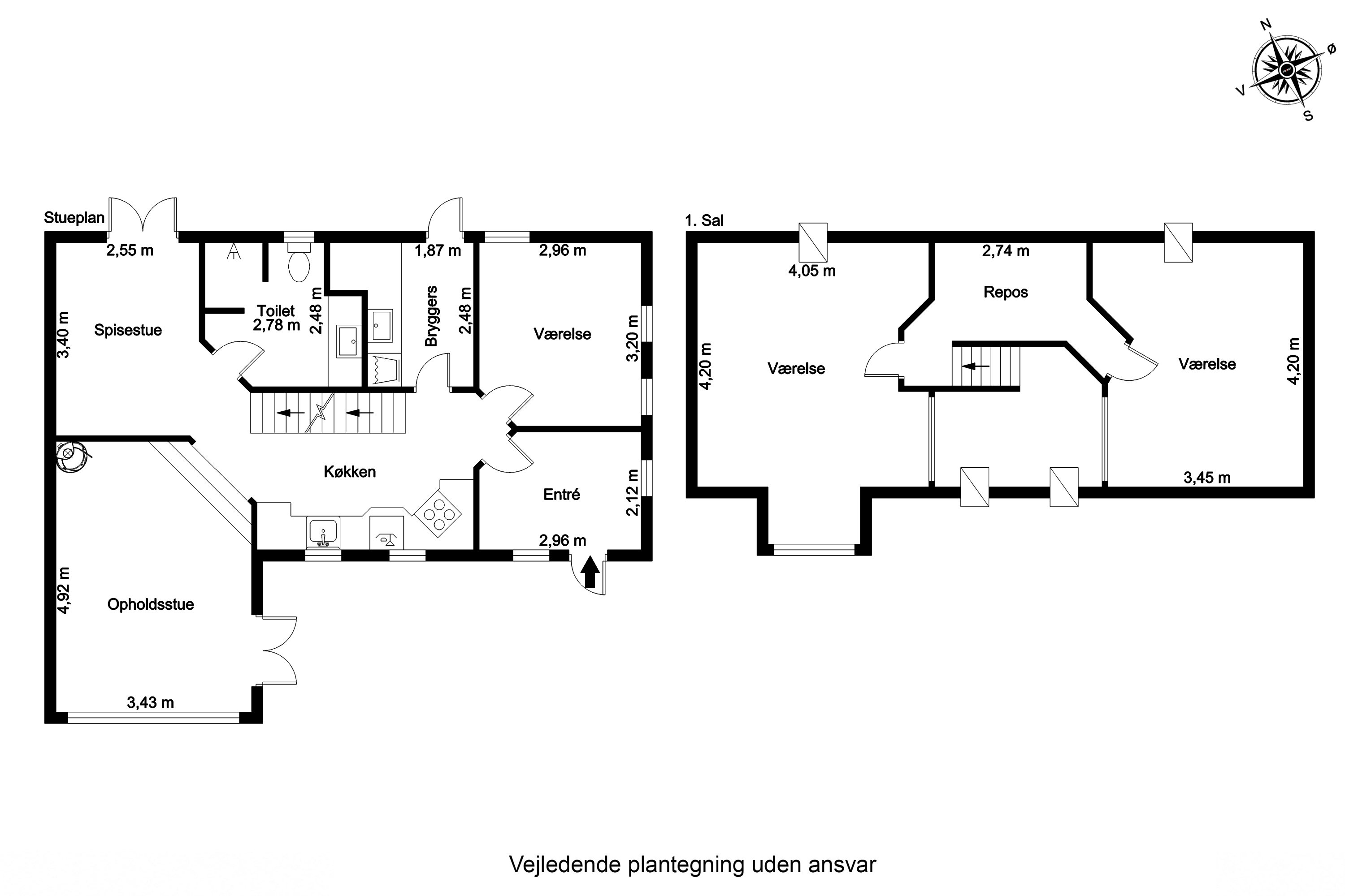 Plantegninger billede af Henningsensvej 15, Hasmark Strand, 5450 Otterup