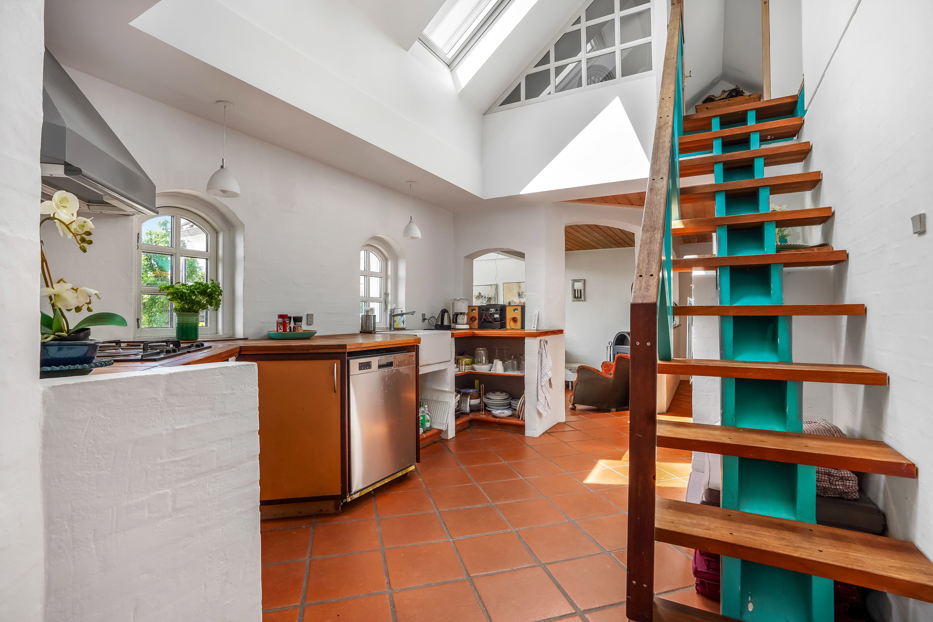 Fremhævet køkken billede i fuldskærmstilstand. Billede af Henningsensvej 15, Hasmark Strand, 5450 Otterup