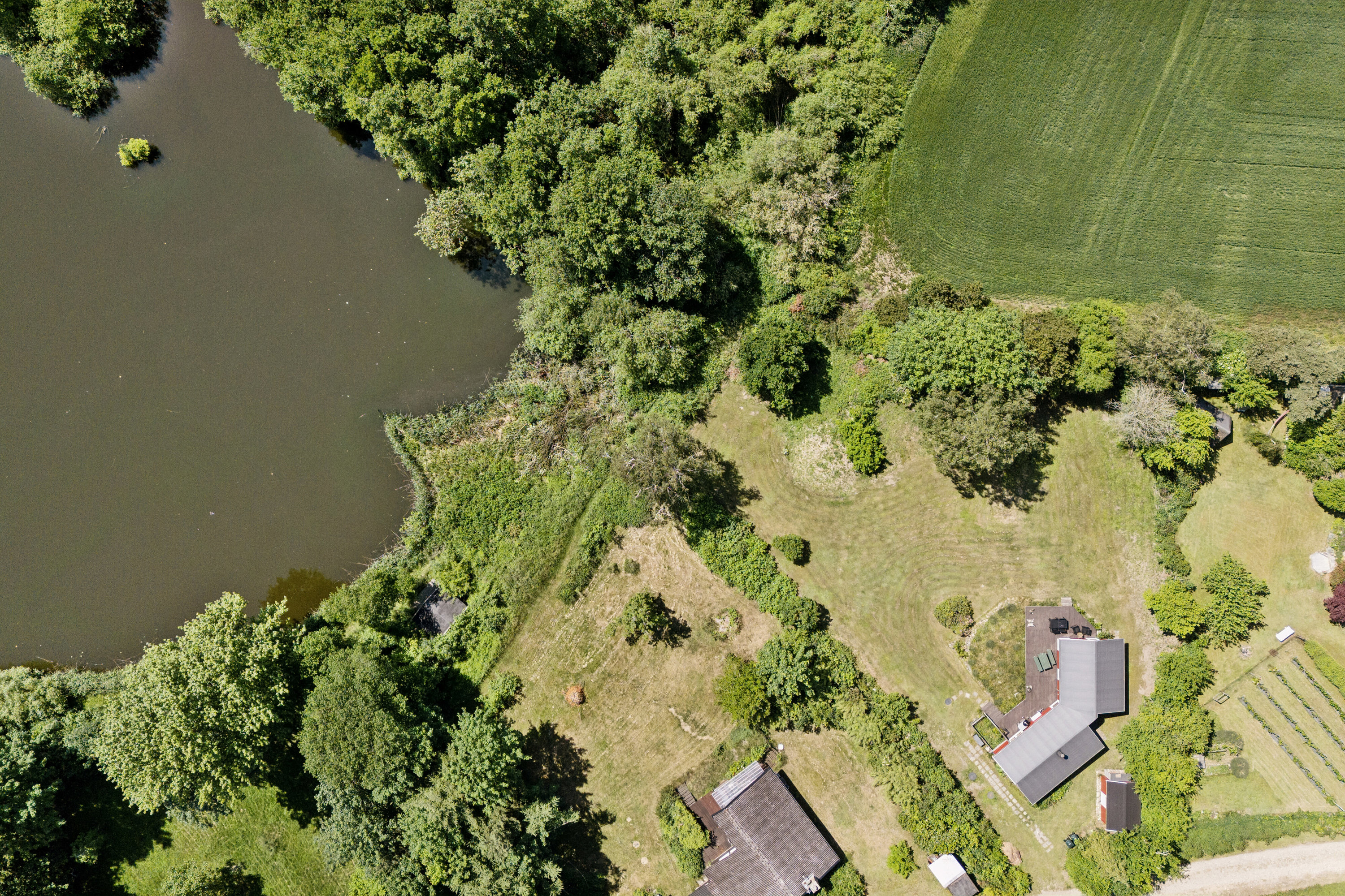 Fremhævet luftfoto billede i fuldskærmstilstand. Billede af Mosesvinget 12, Nyrup, 4500 Nykøbing Sj