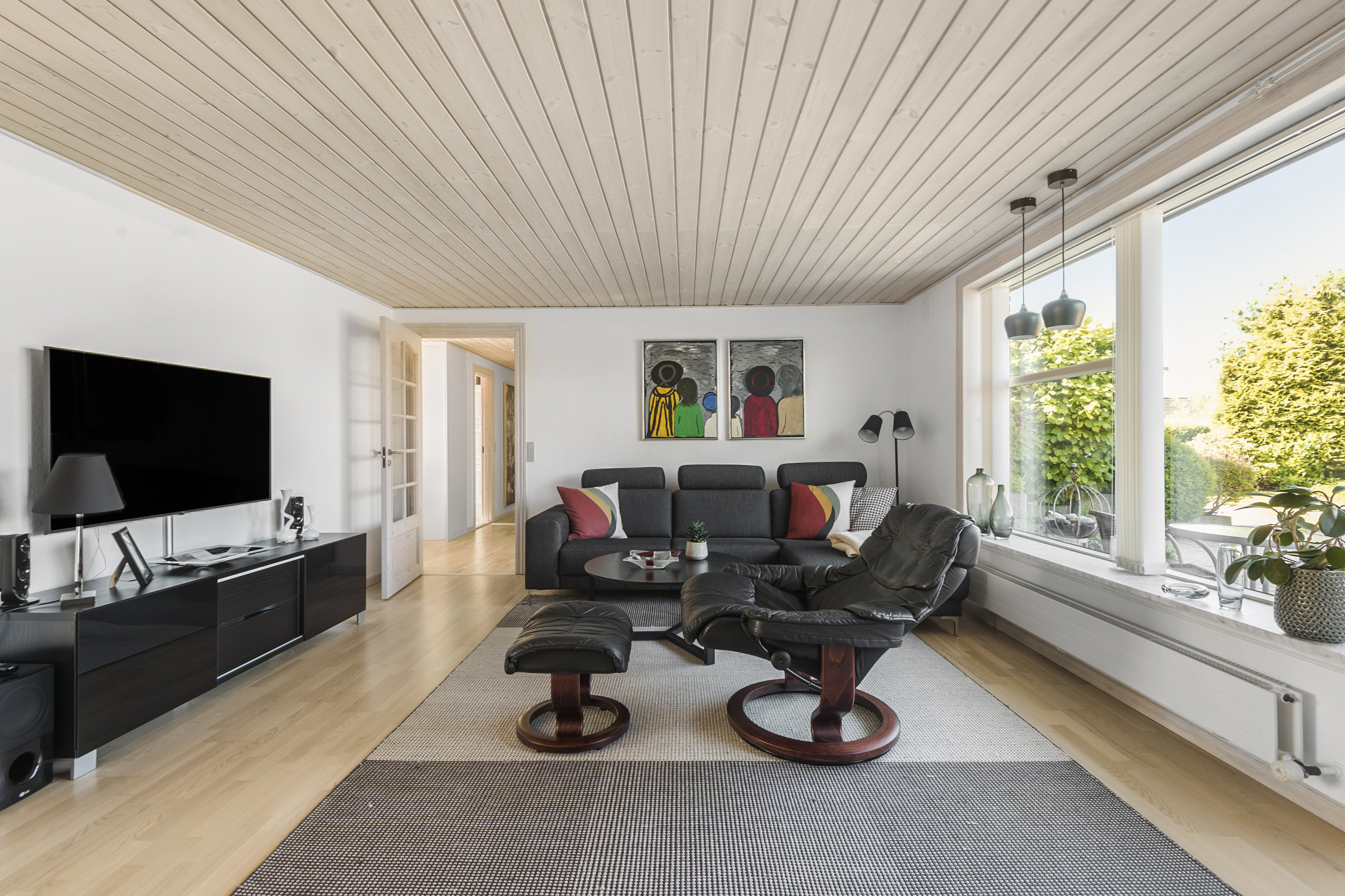 Fremhævet stue billede i fuldskærmstilstand. Billede af Mosevangen 36, 6710 Esbjerg V