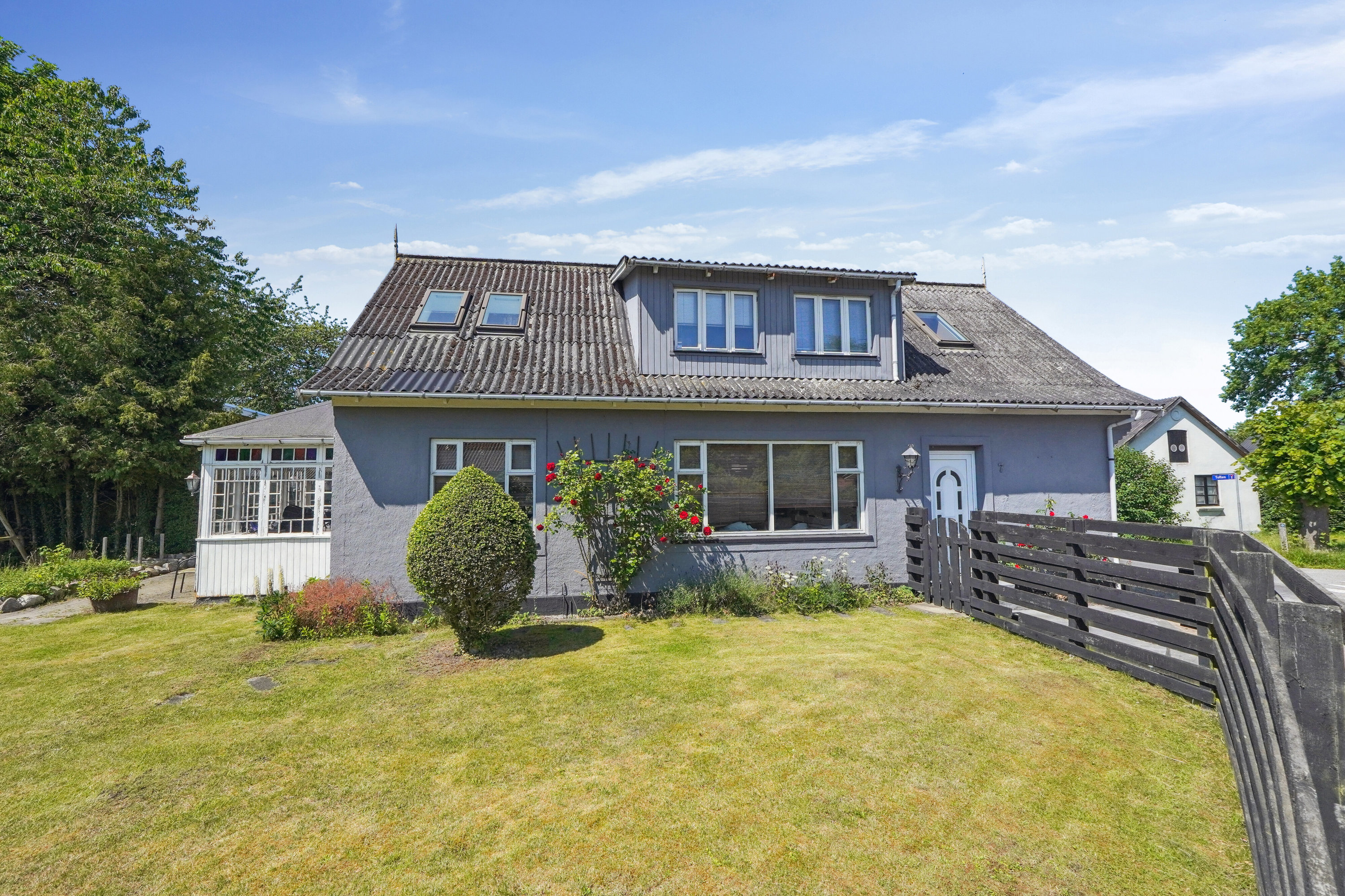 Miniaturebillede 1: set fra haven. Billede af Rørkærvej 7, 4760 Vordingborg