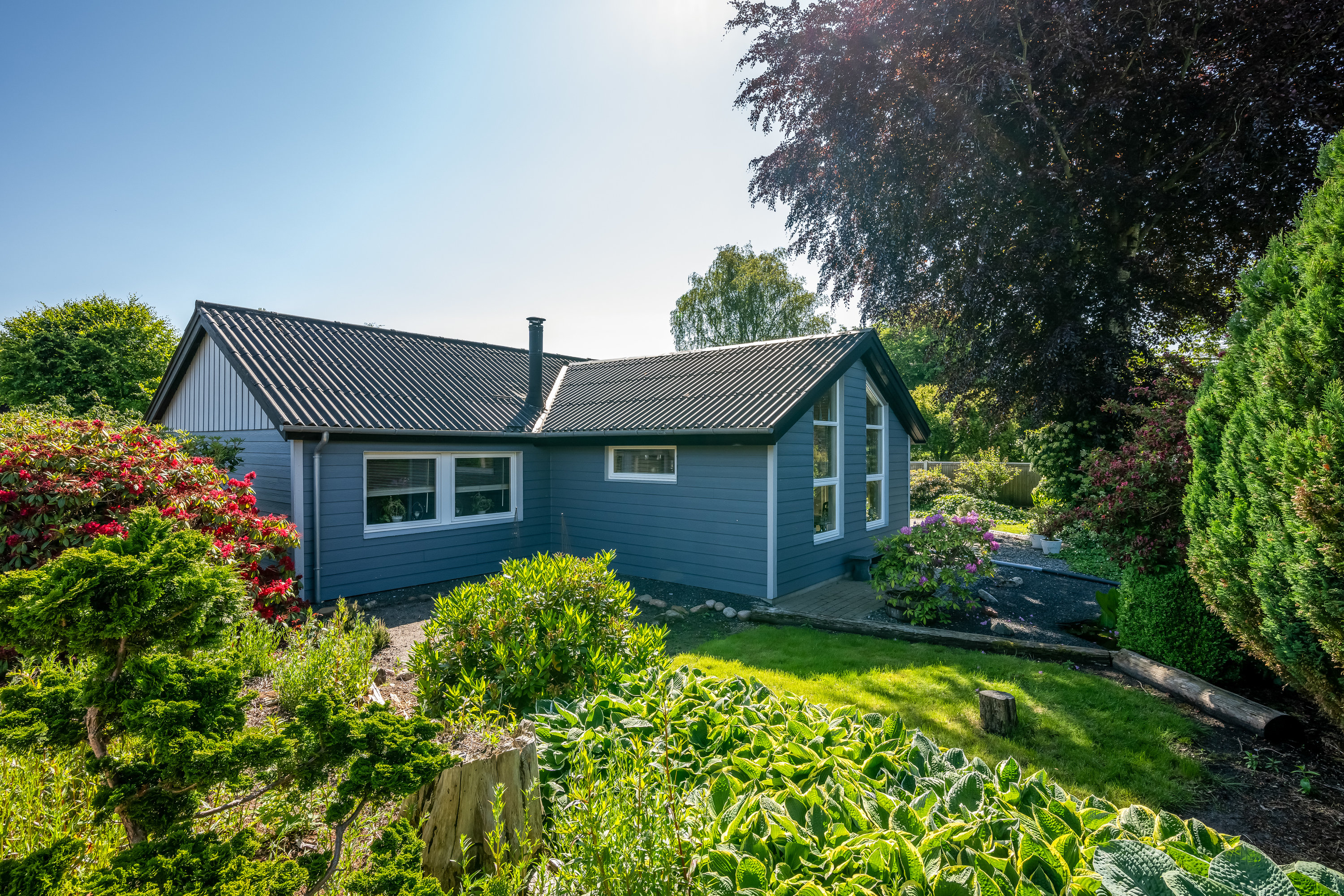 Fremhævet facade billede i fuldskærmstilstand. Billede af Stadionalle 2, Borris, 6900 Skjern