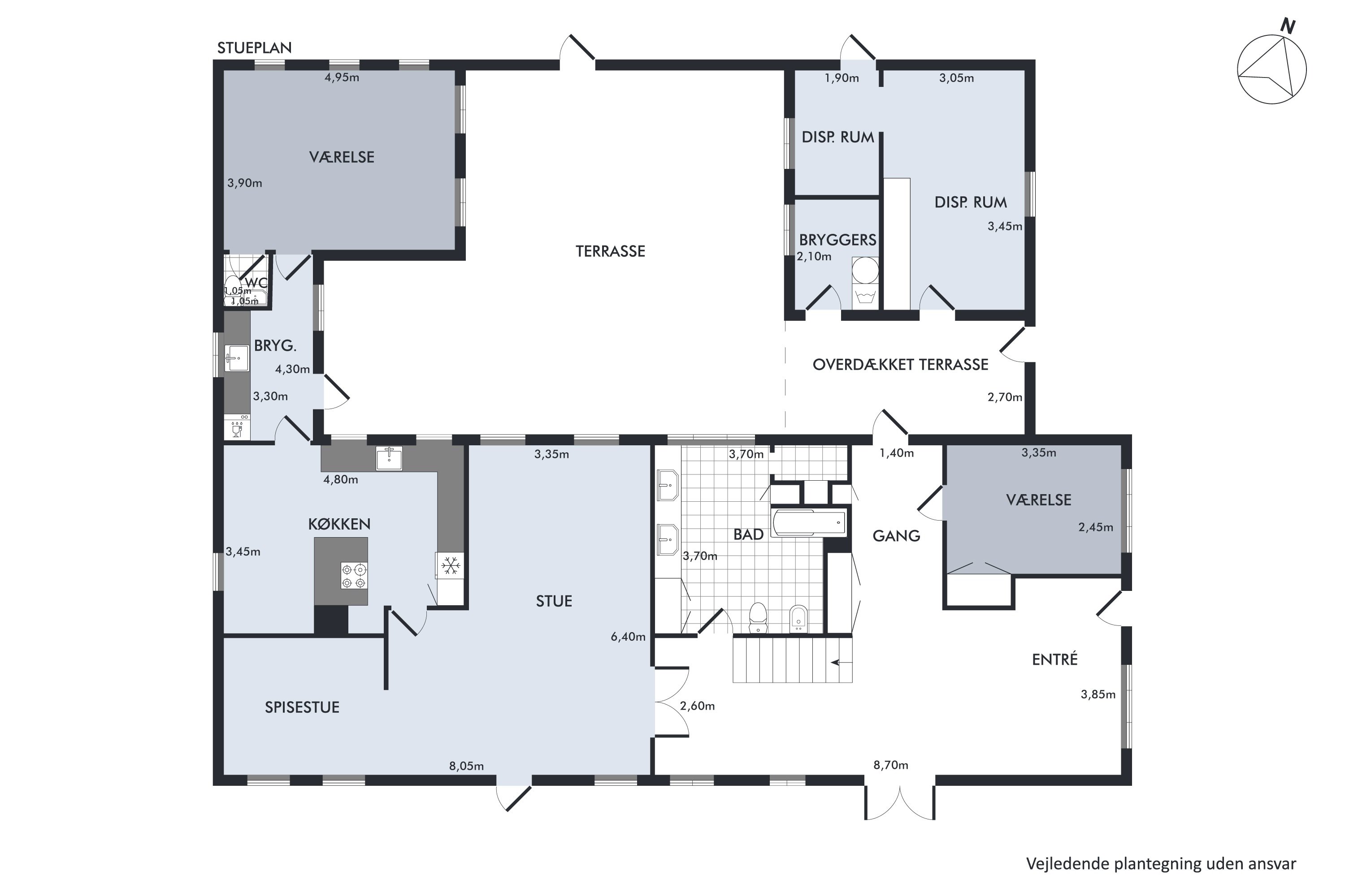 Plantegninger billede af Bøgevej 7, Øster Bjerregrav, 8920 Randers NV