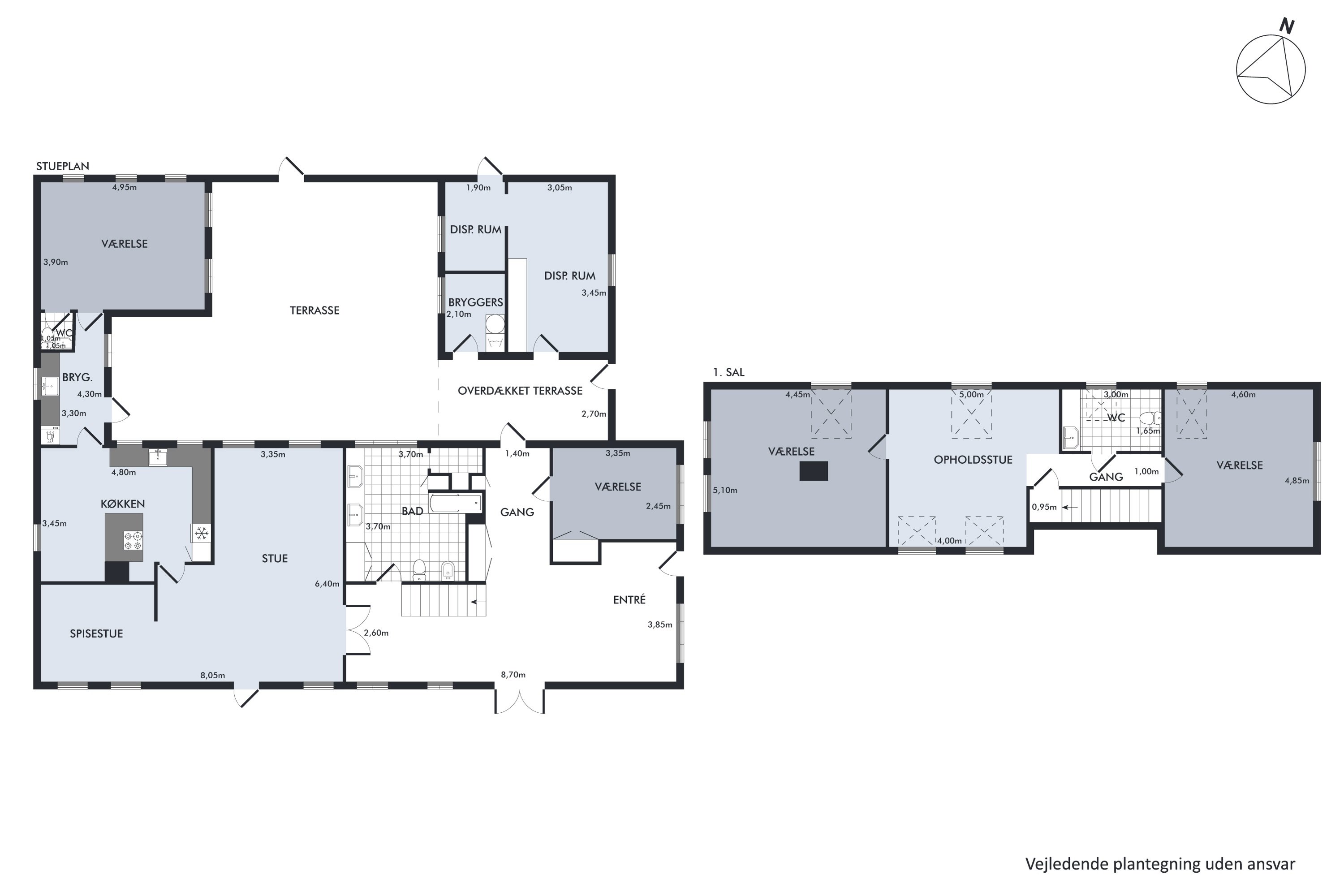 Plantegninger billede af Bøgevej 7, Øster Bjerregrav, 8920 Randers NV