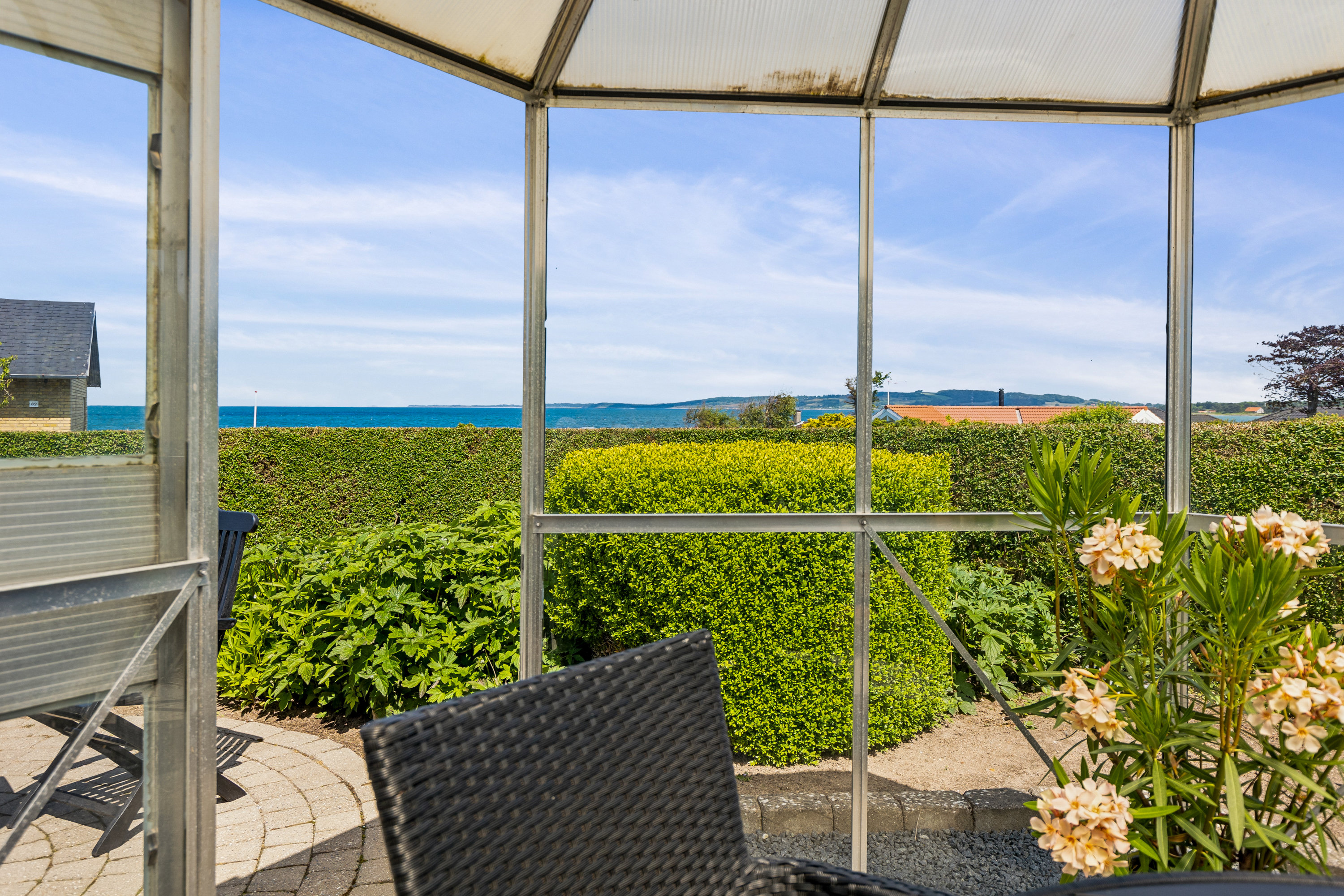 Fremhævet terrasse billede i fuldskærmstilstand. Billede af Bøgevej 25, Havnsø, 4591 Føllenslev