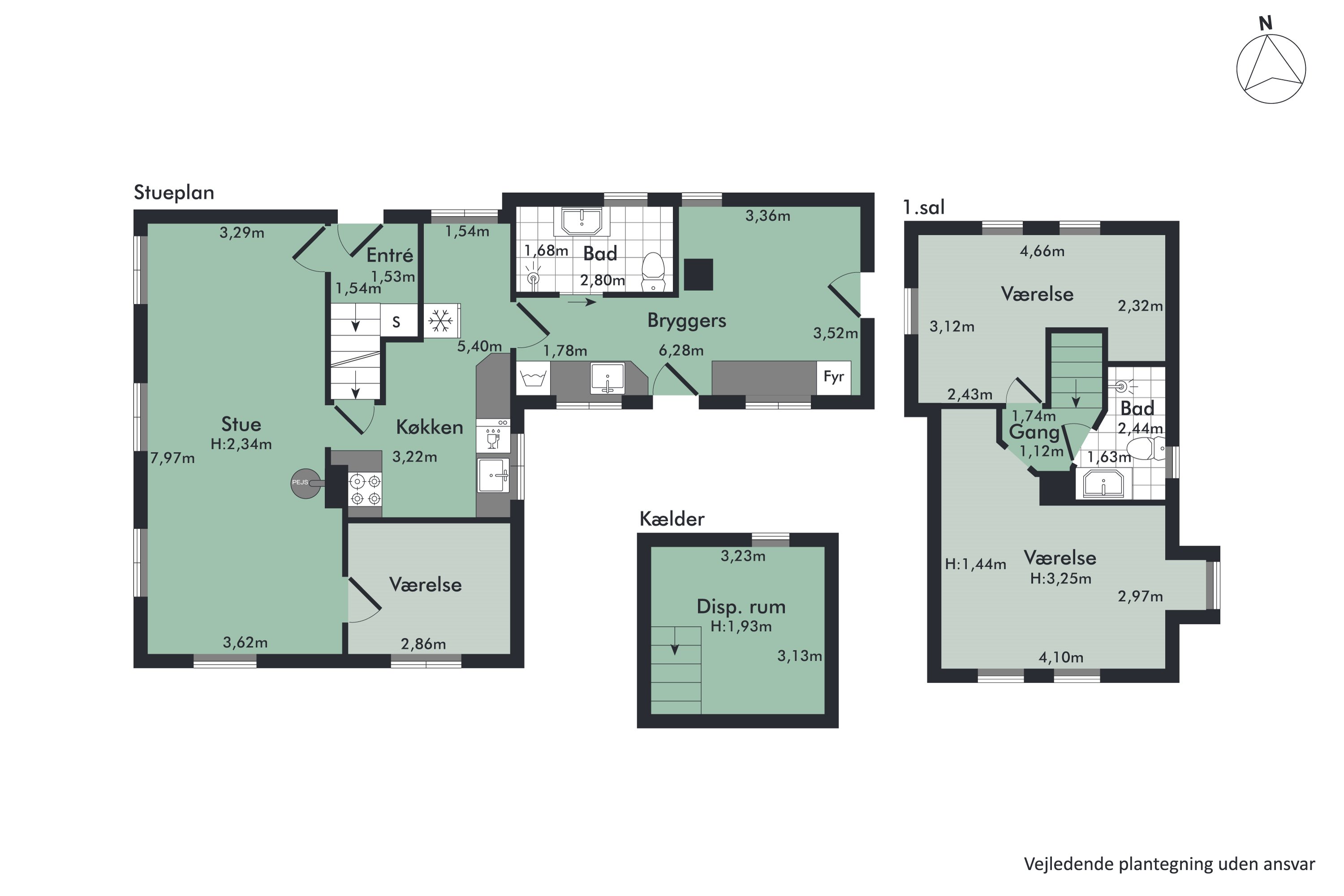 Plantegninger billede af Udbynedervej 34, Udbyneder, 8970 Havndal
