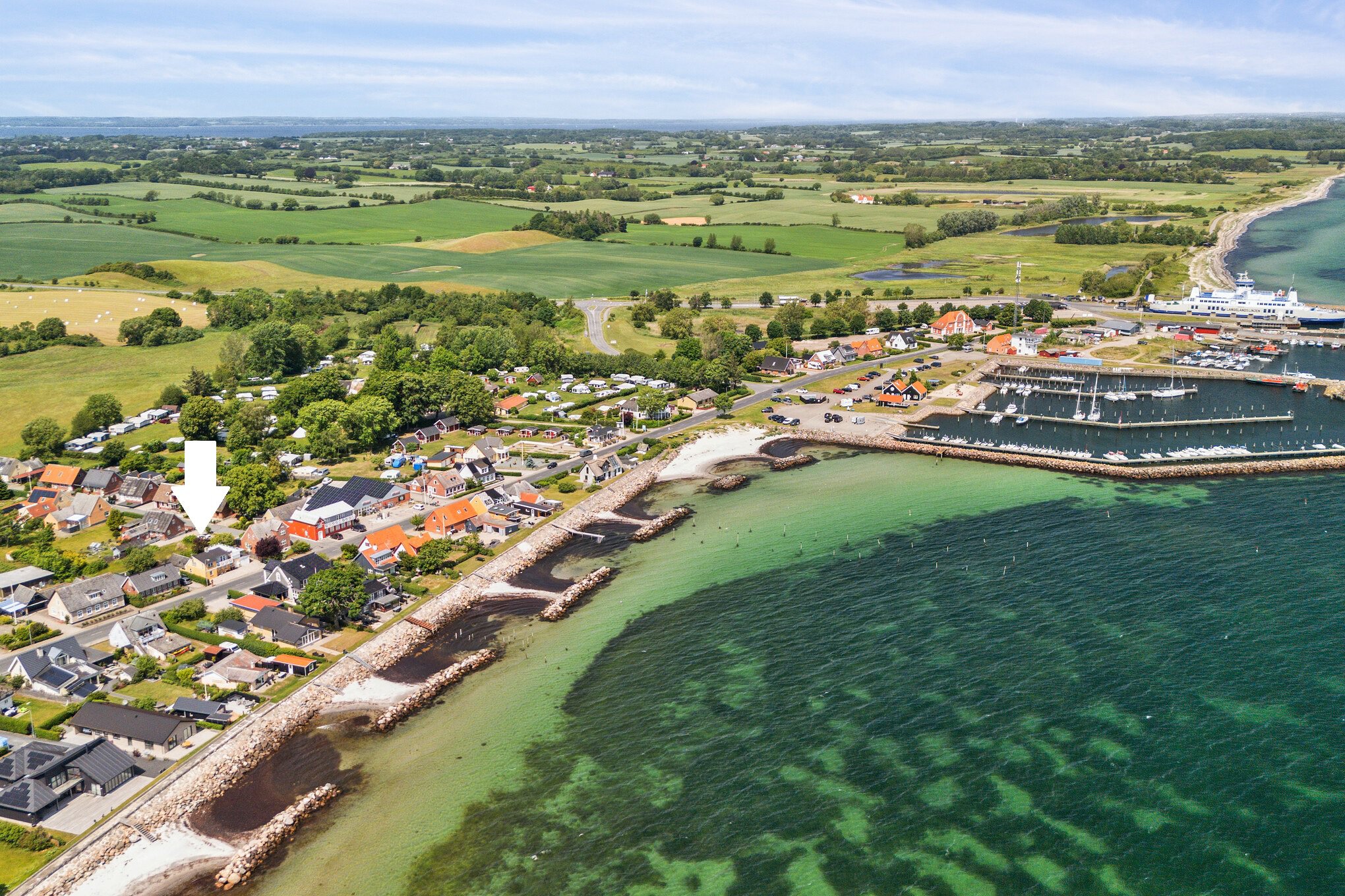 Miniaturebillede 2: luftfoto. Billede af Spodsbjergvej 323, Spodsbjerg, 5900 Rudkøbing
