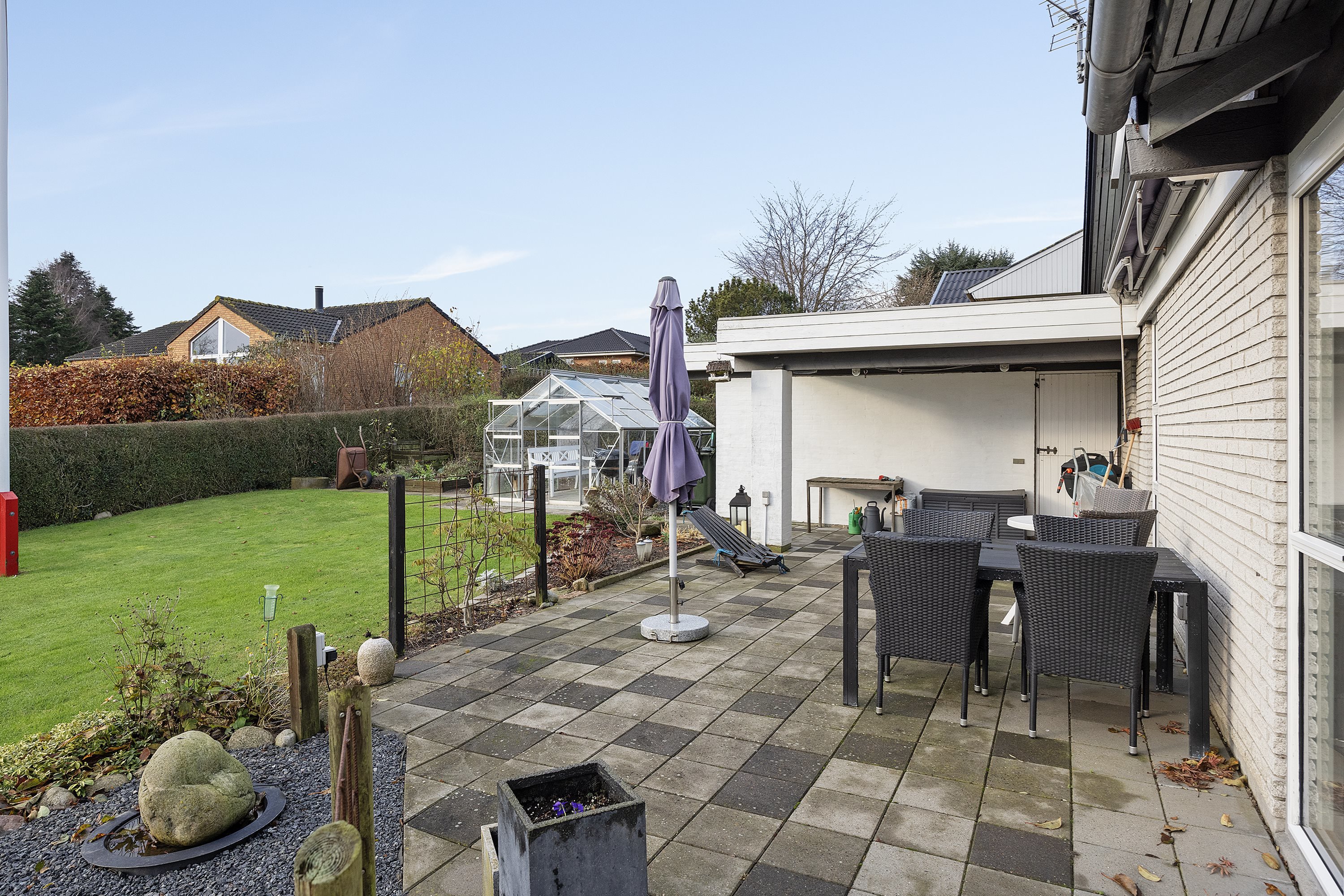 Fremhævet  billede i fuldskærmstilstand. Billede af Solbakken 7, Ugelbølle, 8410 Rønde