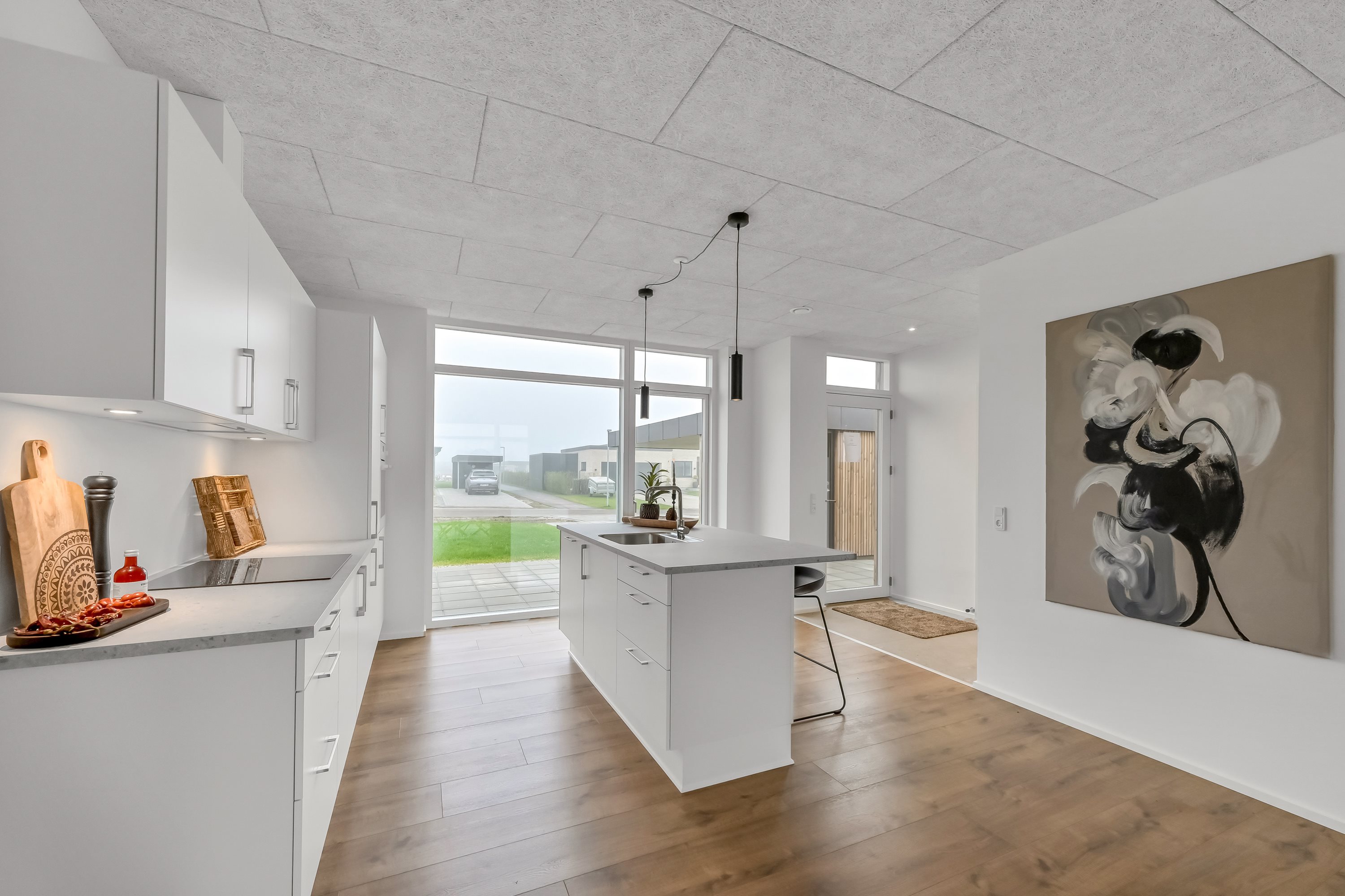 Fremhævet køkken billede i fuldskærmstilstand. Billede af Tavlund Krat 6, Lind, 7400 Herning