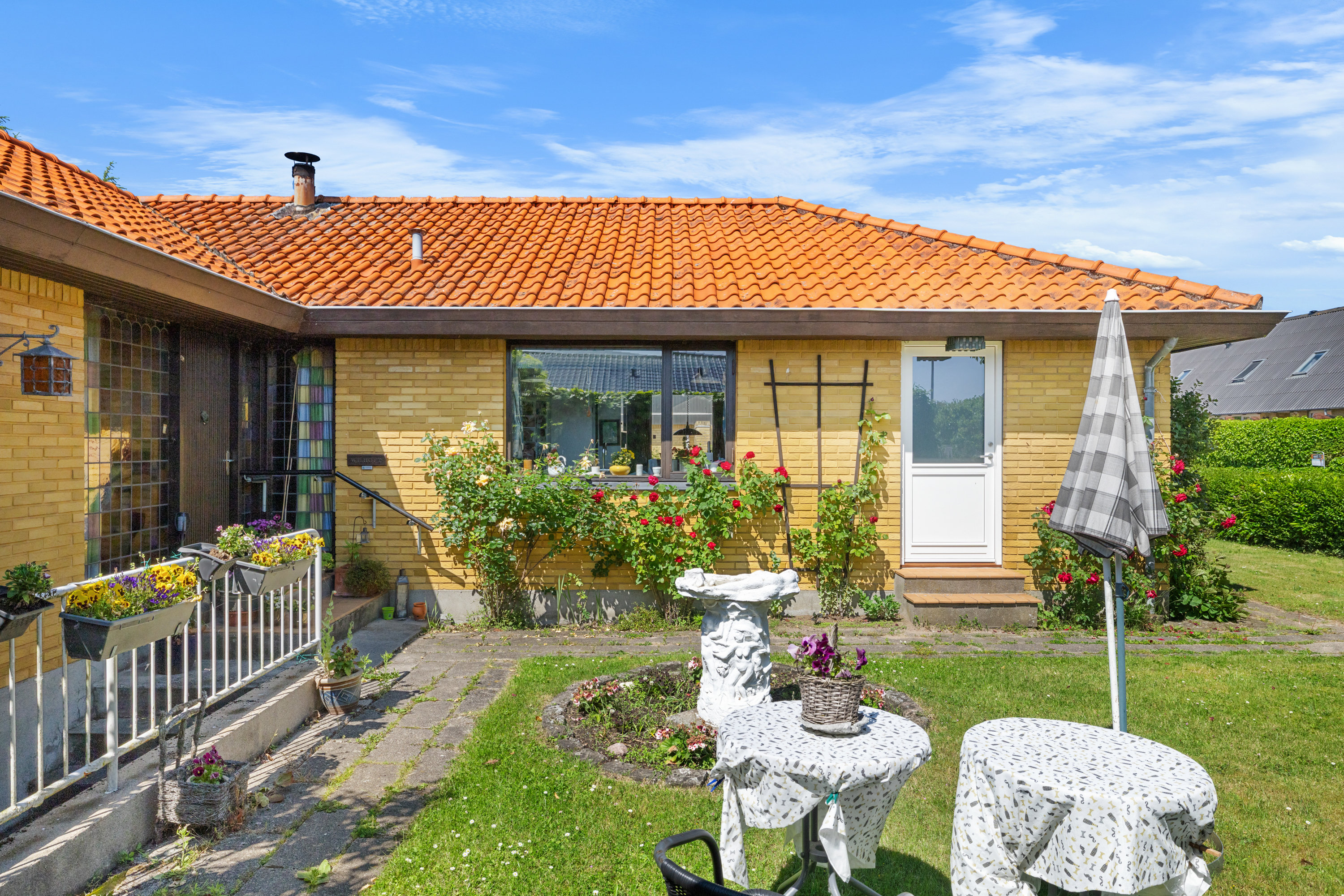 Fremhævet terrasse billede i fuldskærmstilstand. Billede af Rørdrumvej 11, 5600 Faaborg