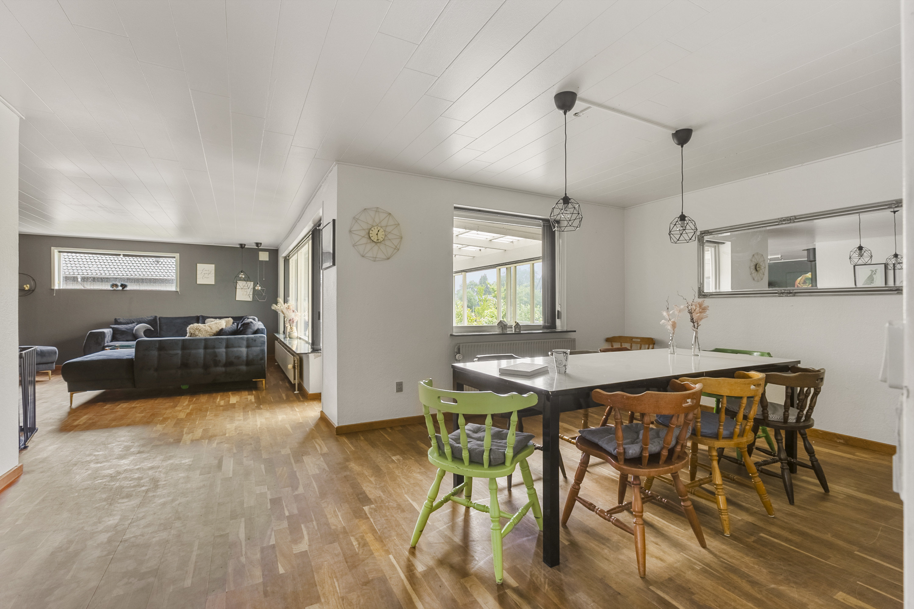 Fremhævet spisestue billede i fuldskærmstilstand. Billede af Nørrevang 6, 6230 Rødekro