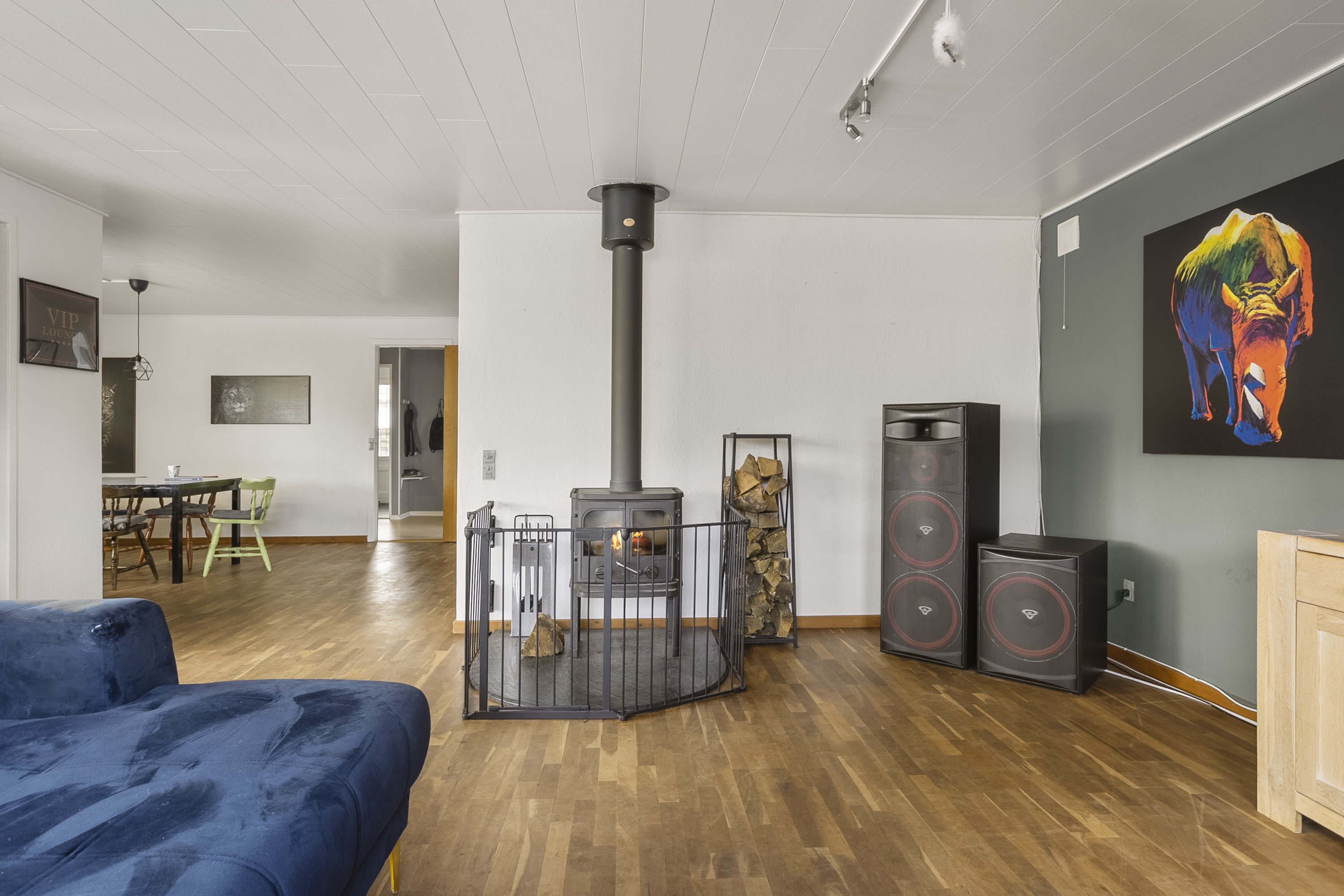 Fremhævet stue billede i fuldskærmstilstand. Billede af Nørrevang 6, 6230 Rødekro