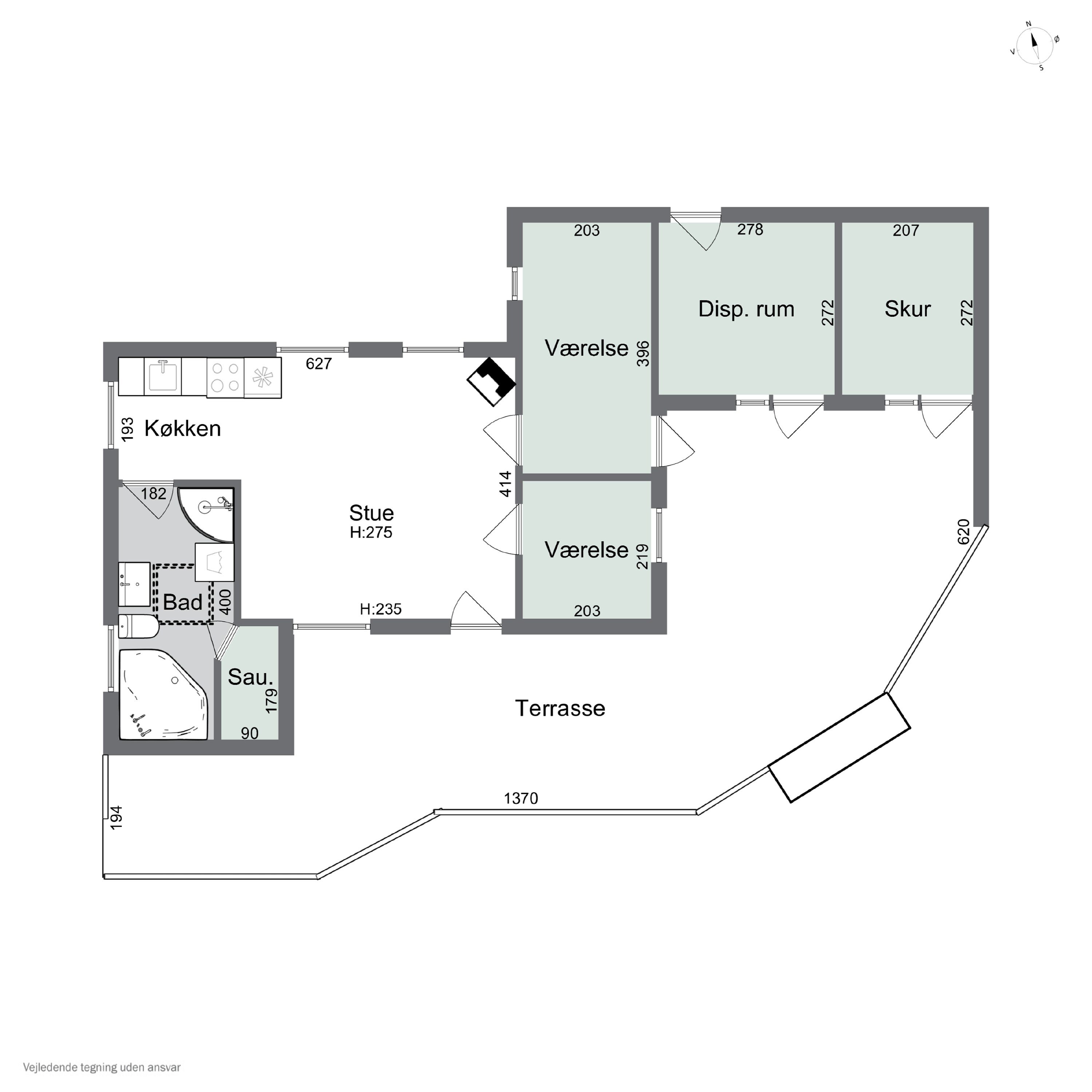 Plantegninger billede af Blåmunkevej 16, Vorupør, 7700 Thisted