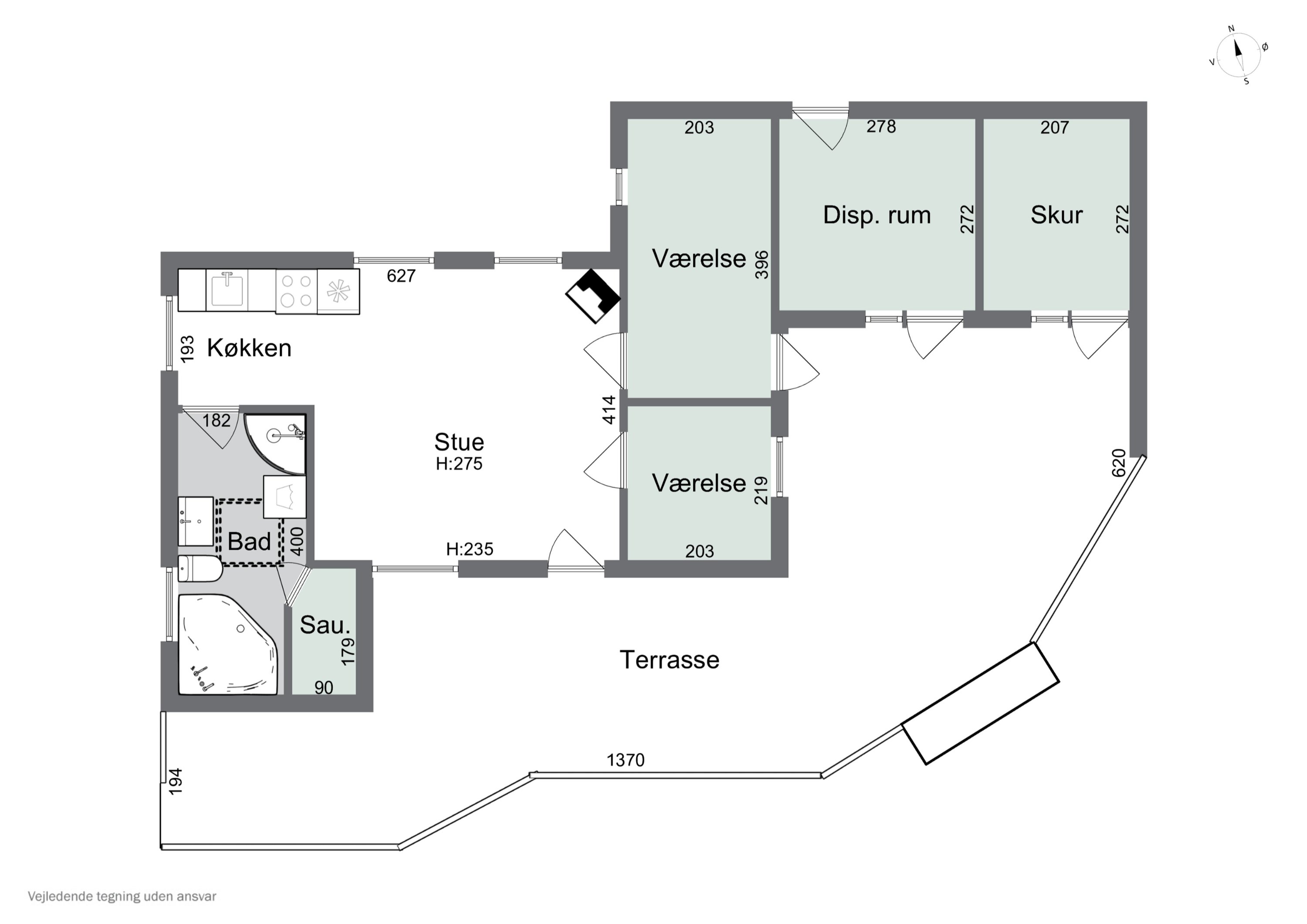 Plantegninger billede af Blåmunkevej 16, Vorupør, 7700 Thisted