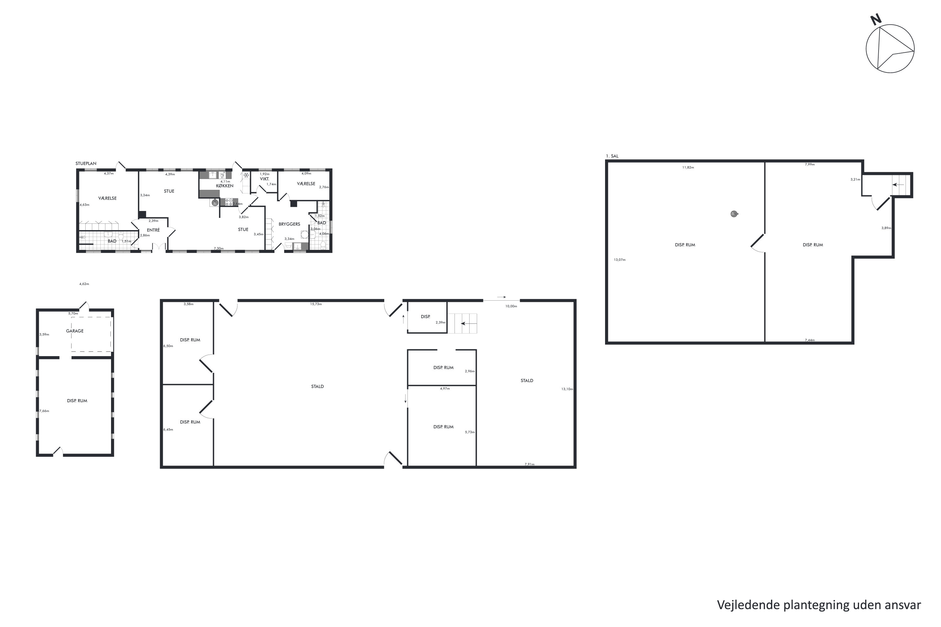 Plantegninger billede af Vestermarken 5, Vester Jølby, 7950 Erslev