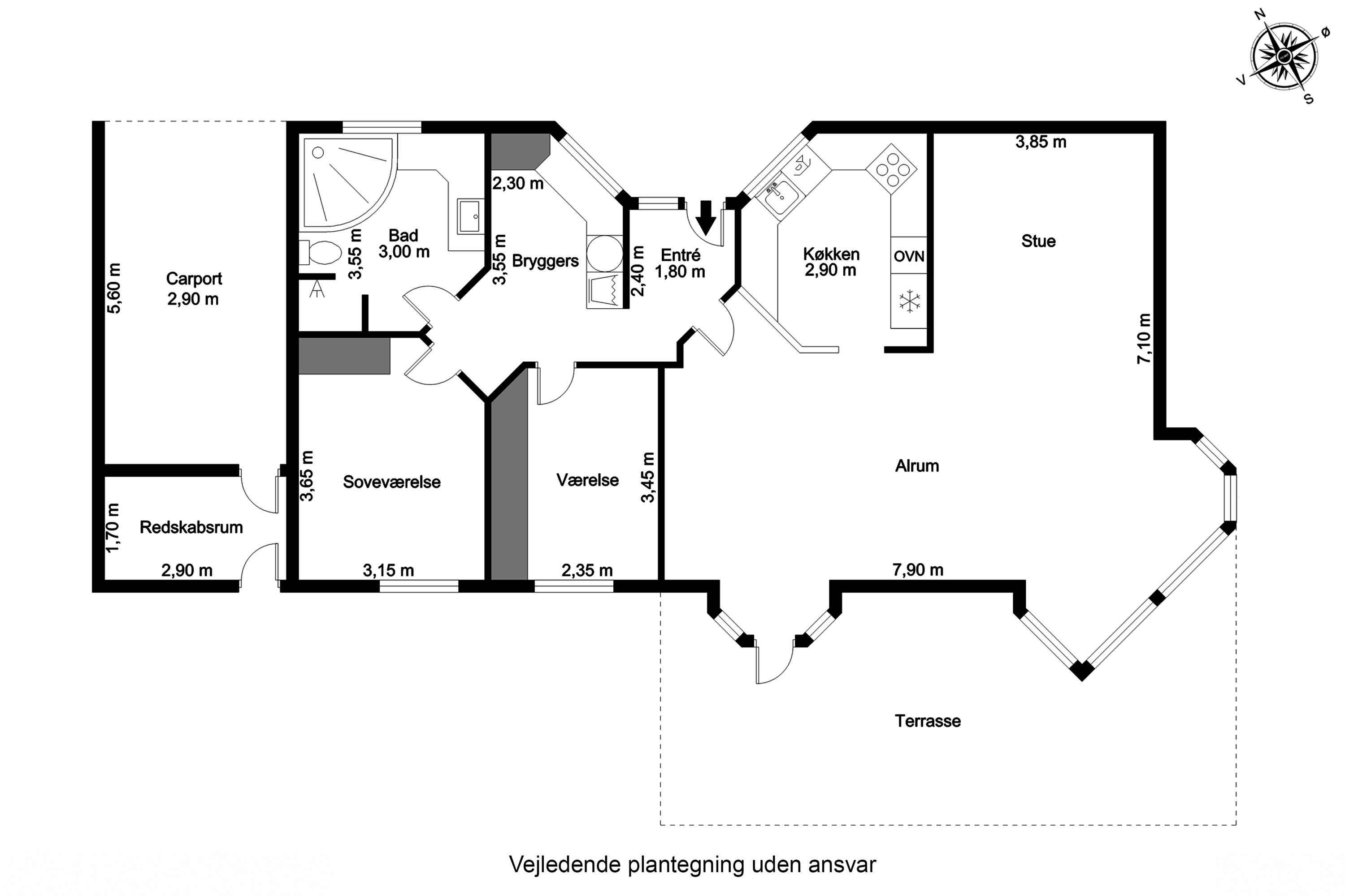 Plantegninger billede af Langlivej 15, 6852 Billum