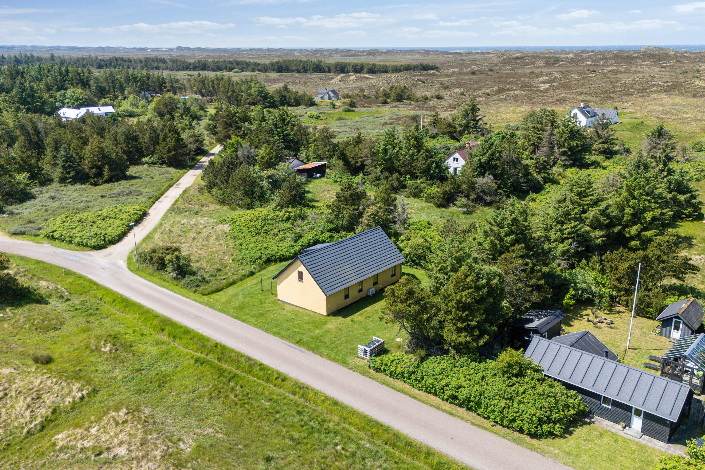 Fremhævet luftfoto billede i fuldskærmstilstand. Billede af Istrupvej 38, Stenbjerg, 7752 Snedsted