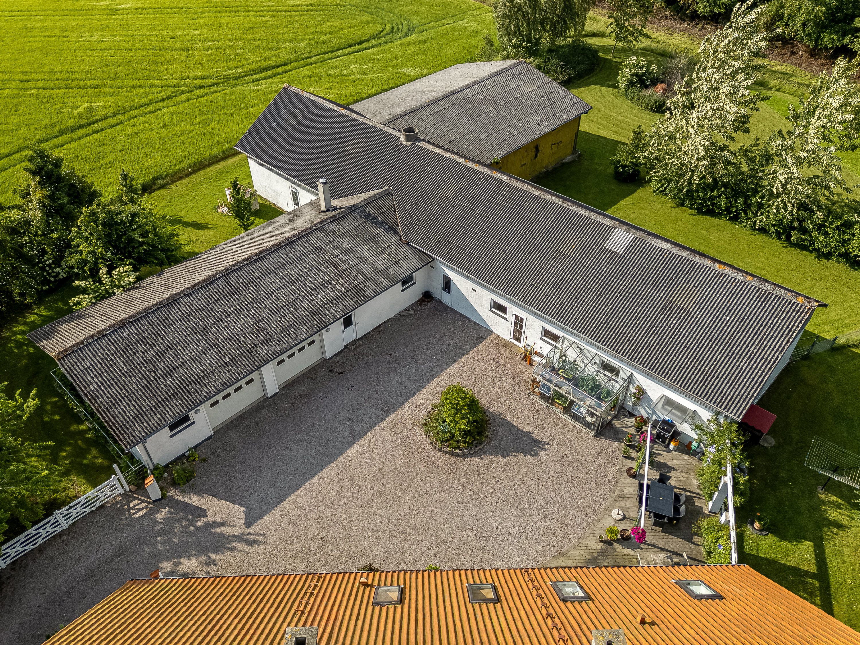 Fremhævet luftfoto billede i fuldskærmstilstand. Billede af Maribovej 150, Forneby, 4990 Sakskøbing