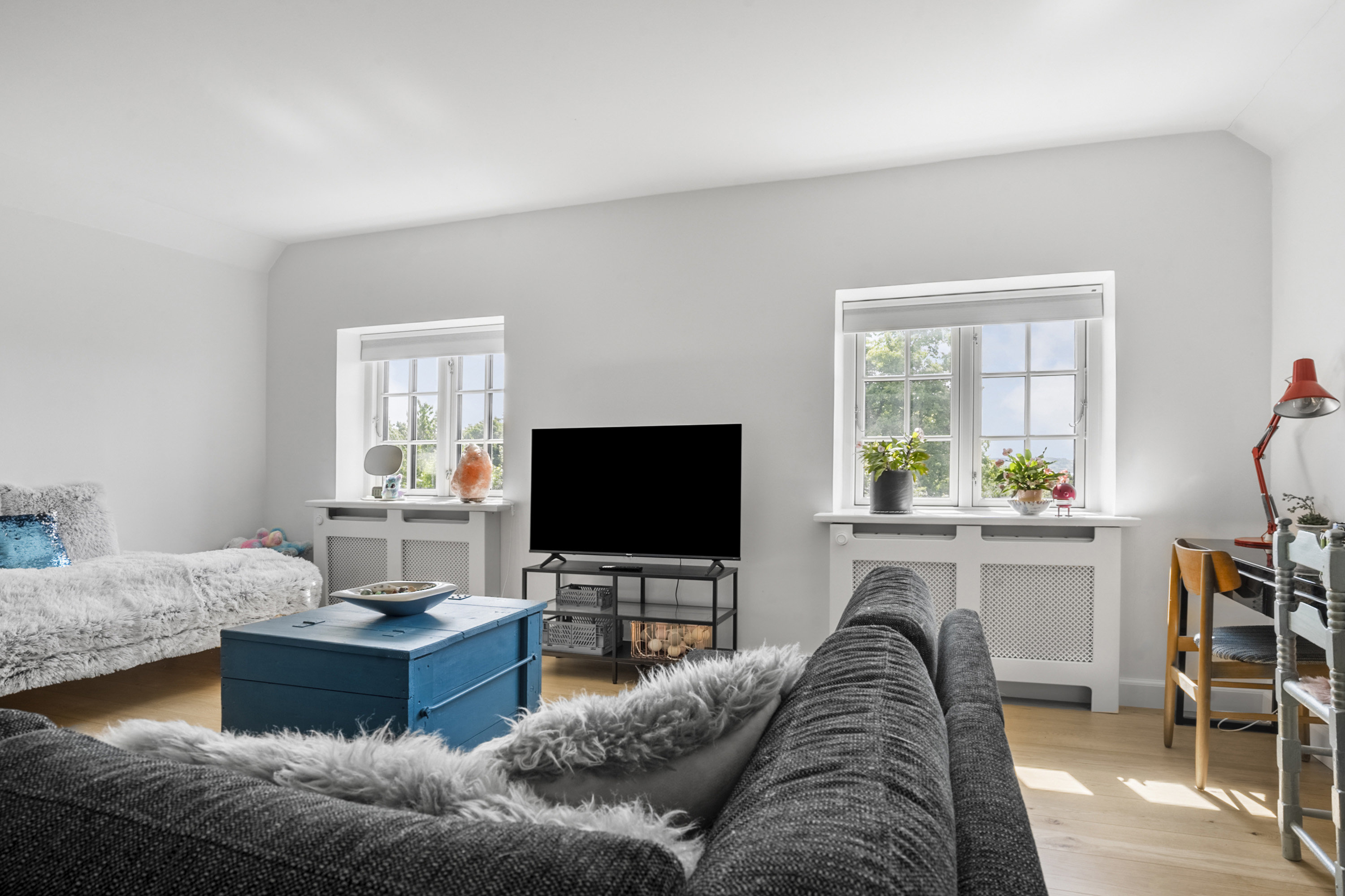 Fremhævet stue billede i fuldskærmstilstand. Billede af Frydendal 15, 6200 Aabenraa