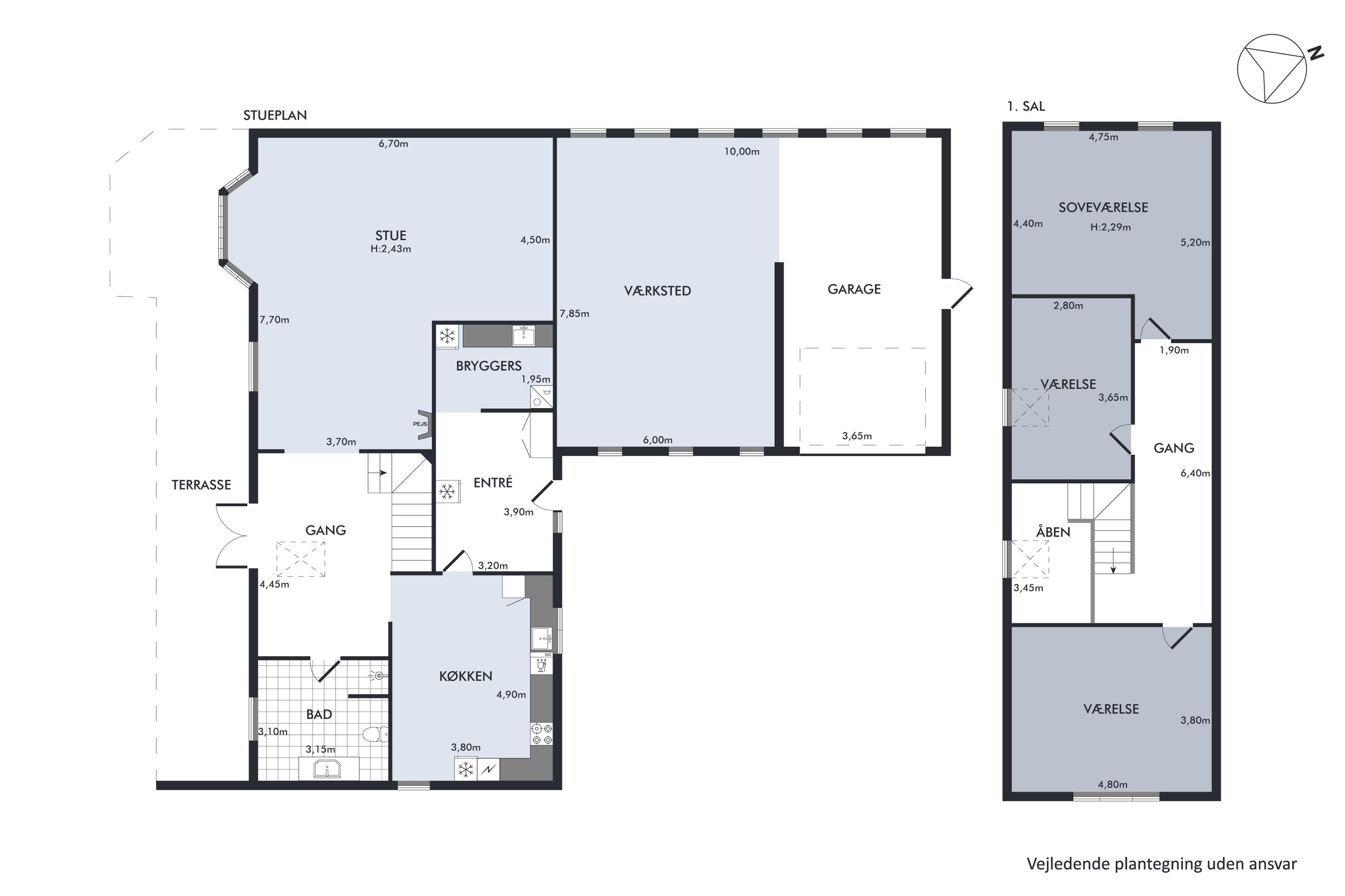 Plantegninger billede af Frederiksbergvej 63, 8983 Gjerlev J