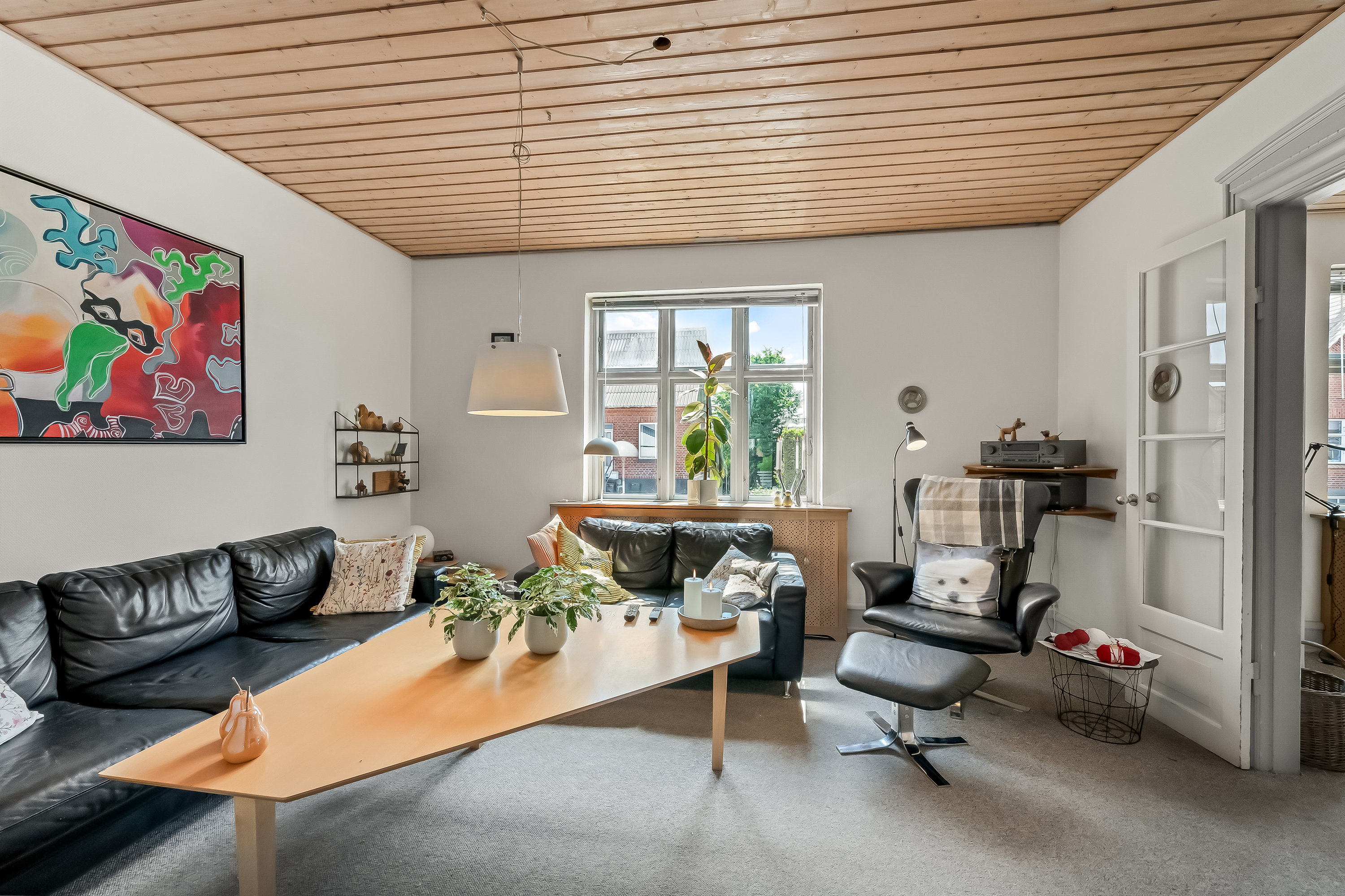 Fremhævet stue billede i fuldskærmstilstand. Billede af Østergade 51, 6900 Skjern