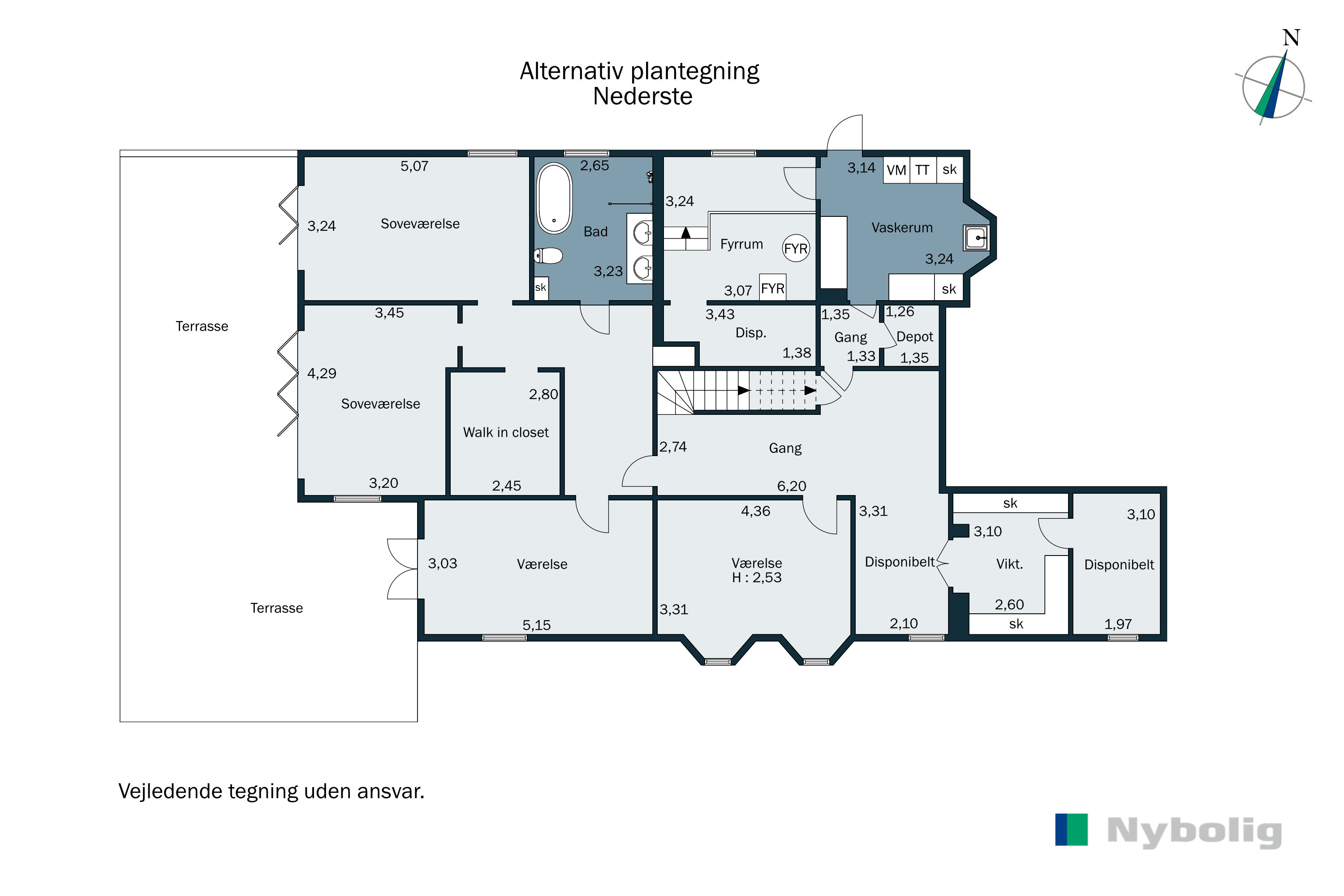 Plantegninger billede af Skovvej 61, 2820 Gentofte