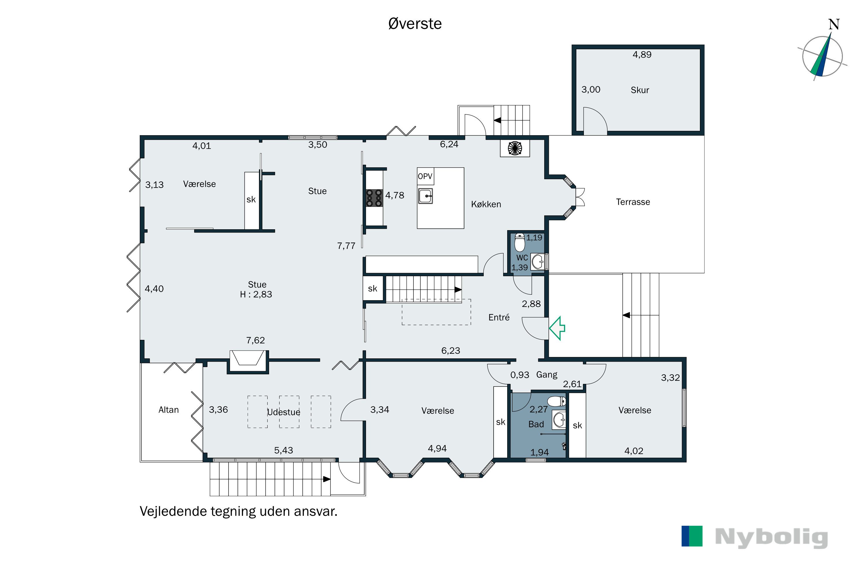Plantegninger billede af Skovvej 61, 2820 Gentofte