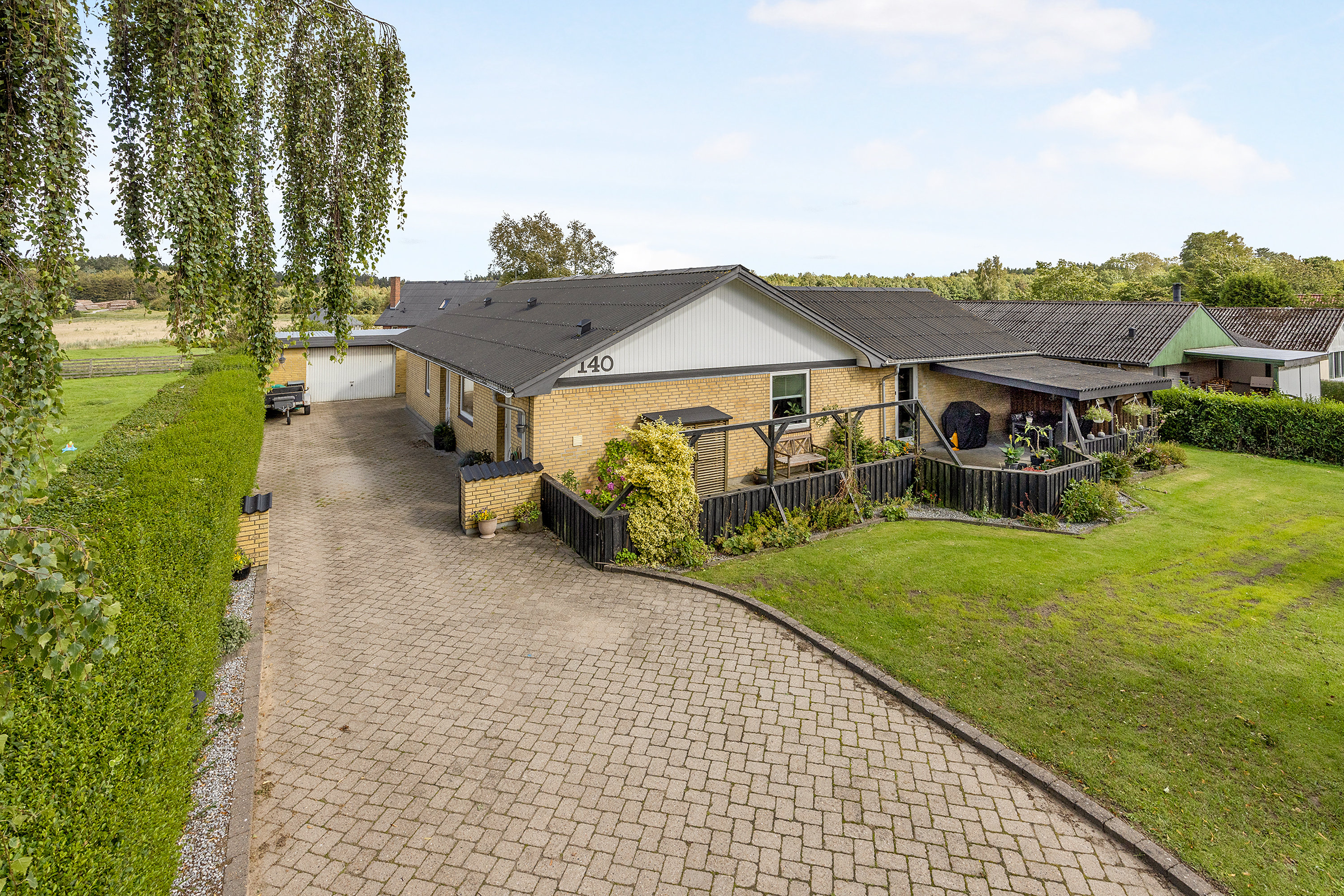 Fremhævet have billede i fuldskærmstilstand. Billede af Kirkevej 140, Tolnekirkeby, 9870 Sindal