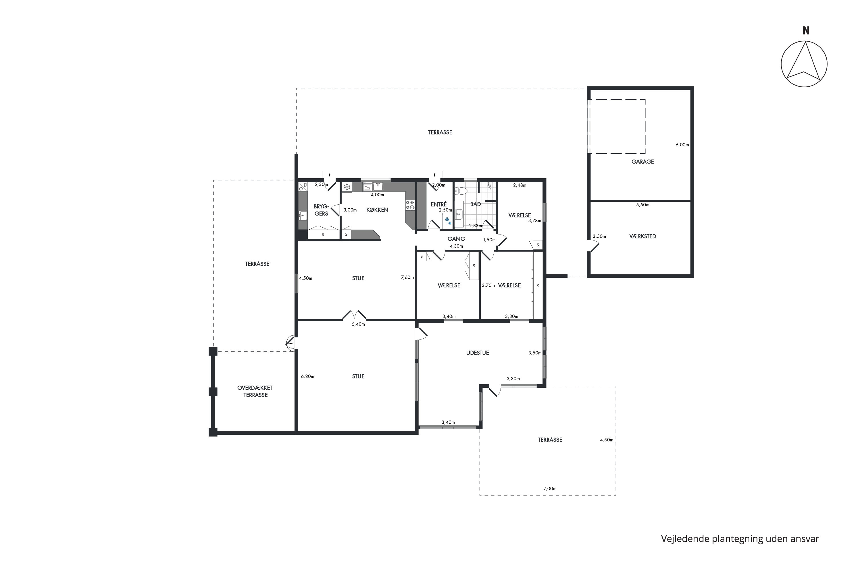 Plantegninger billede af Kirkevej 140, Tolnekirkeby, 9870 Sindal