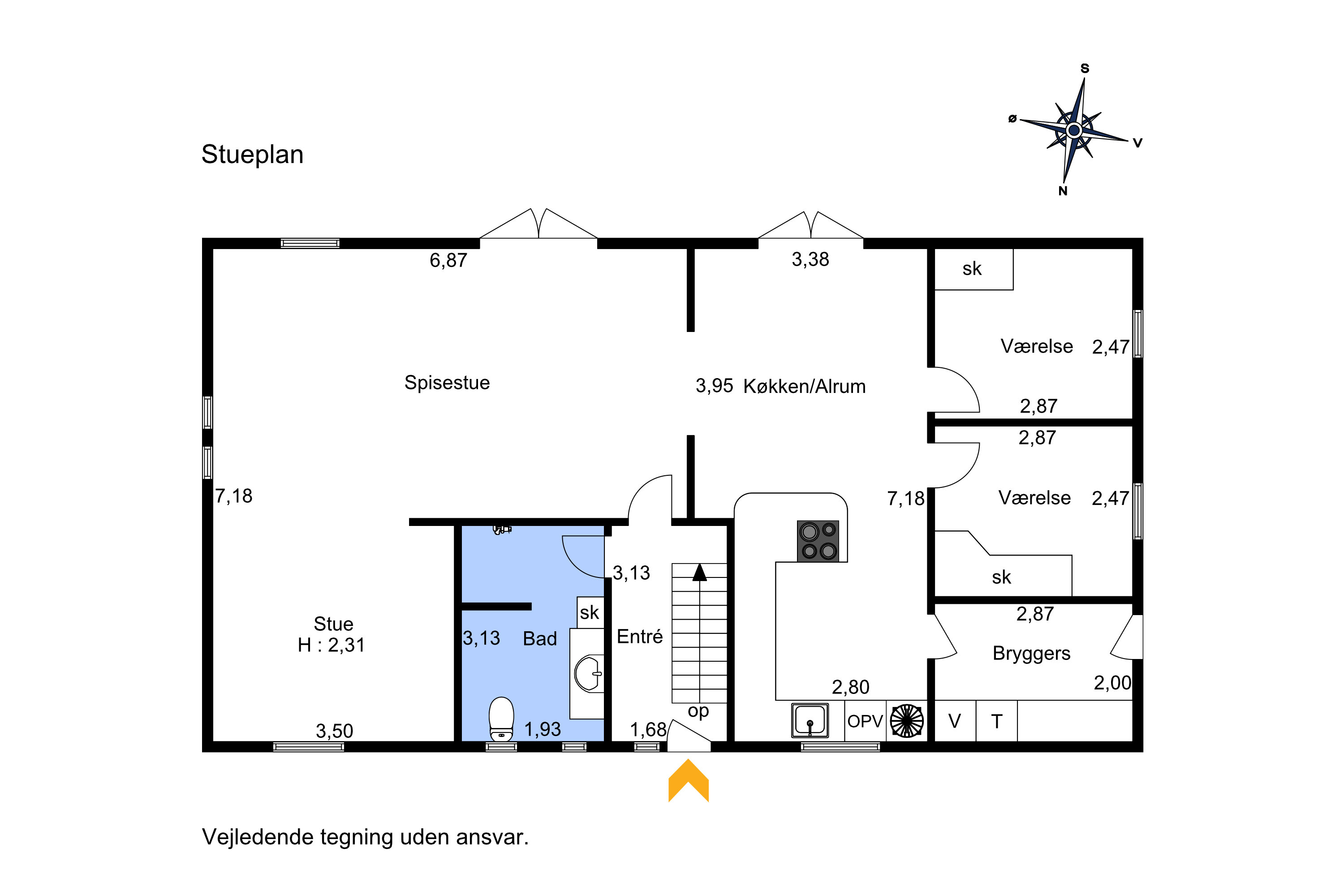 Plantegninger billede af Avnbøgen 34, 8620 Kjellerup