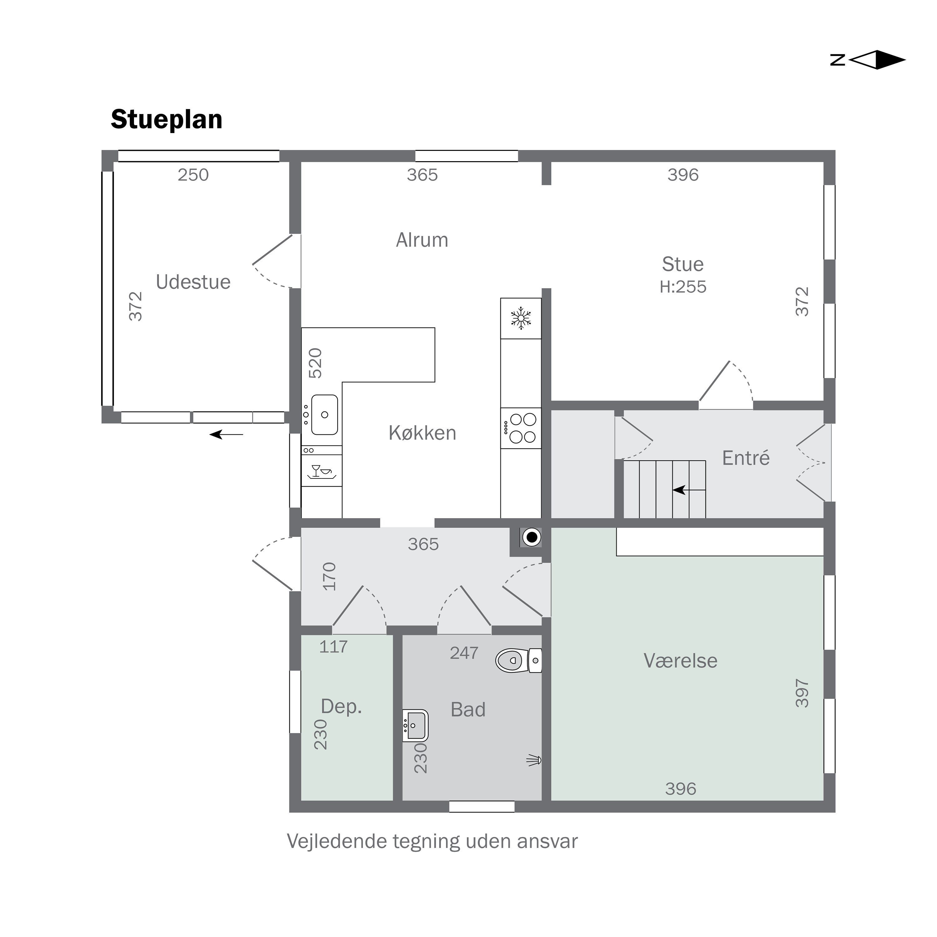 Plantegninger billede af Algade 14, 5683 Haarby