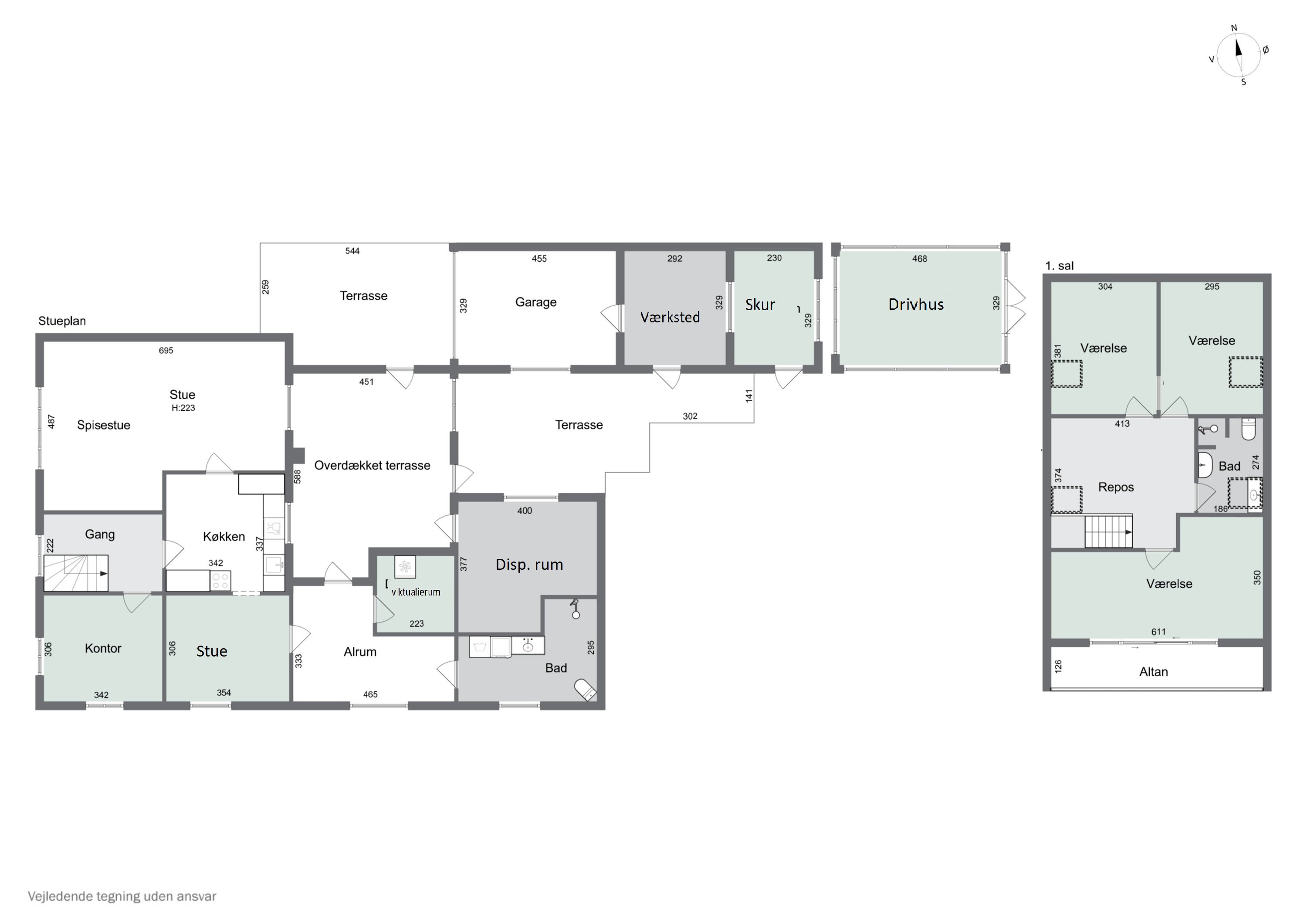 Plantegninger billede af Højensvej 140, Egense, 5700 Svendborg
