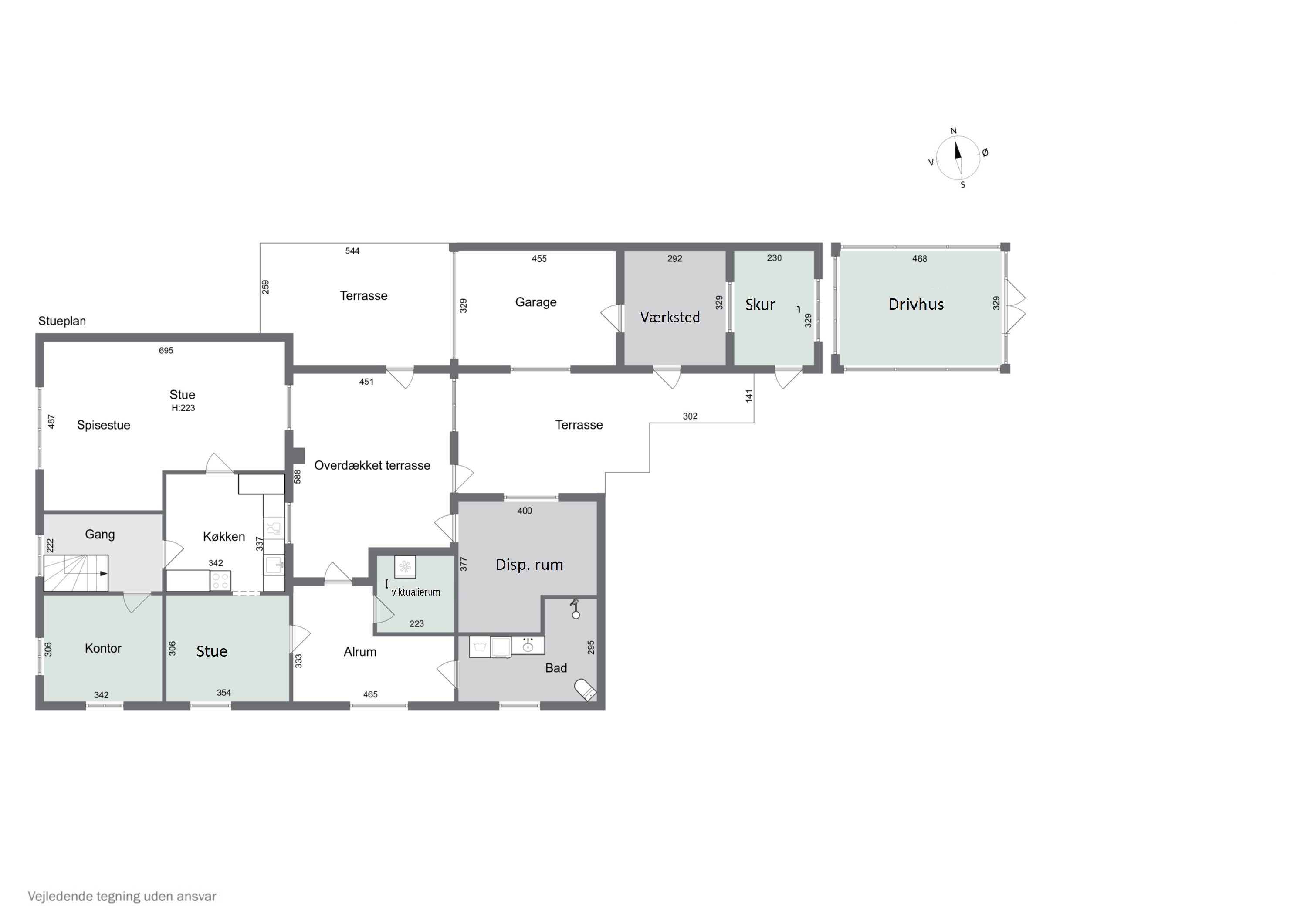 Plantegninger billede af Højensvej 140, Egense, 5700 Svendborg