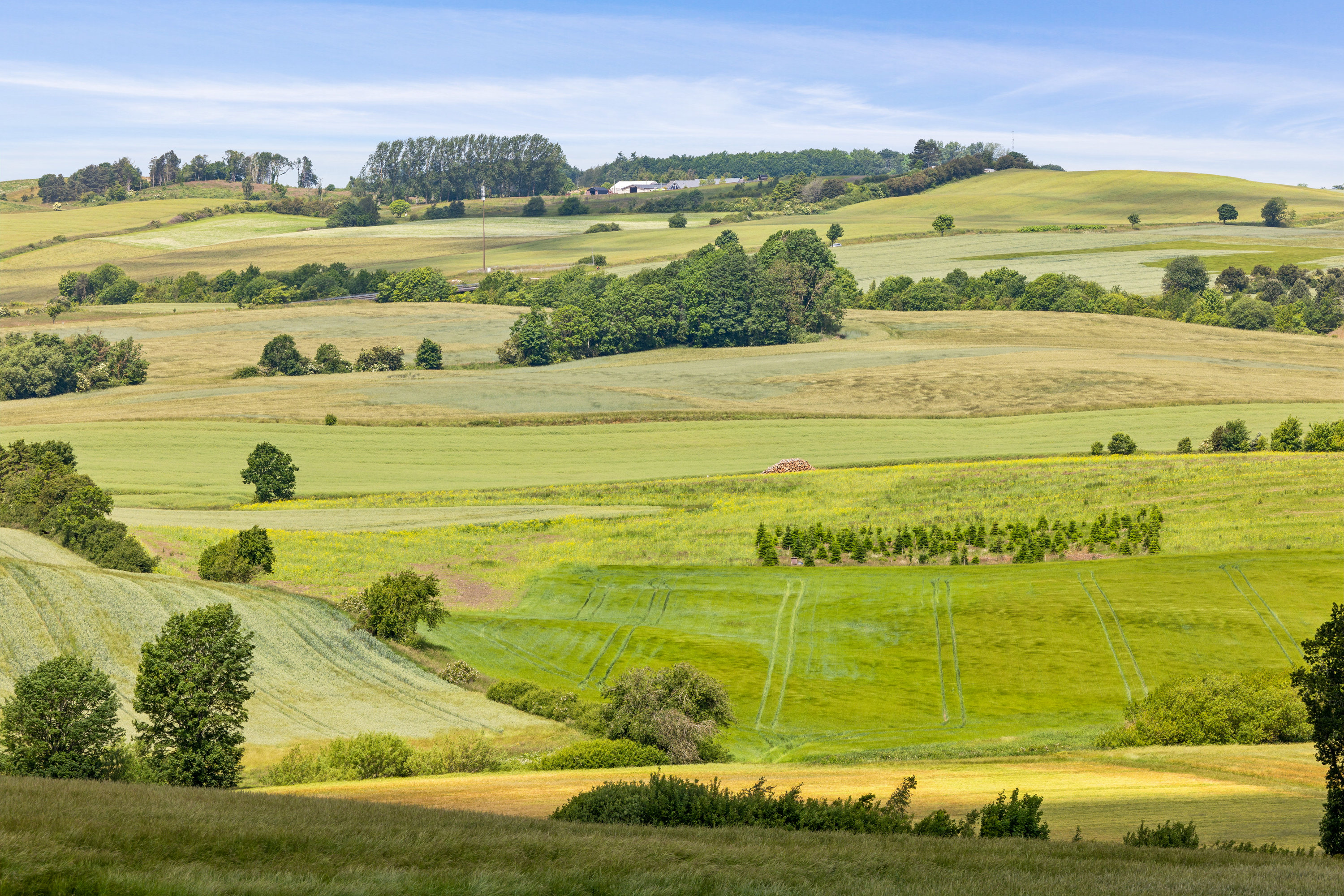 Fremhævet luftfoto billede i fuldskærmstilstand. Billede af Kappelgårdparken 43, 8410 Rønde
