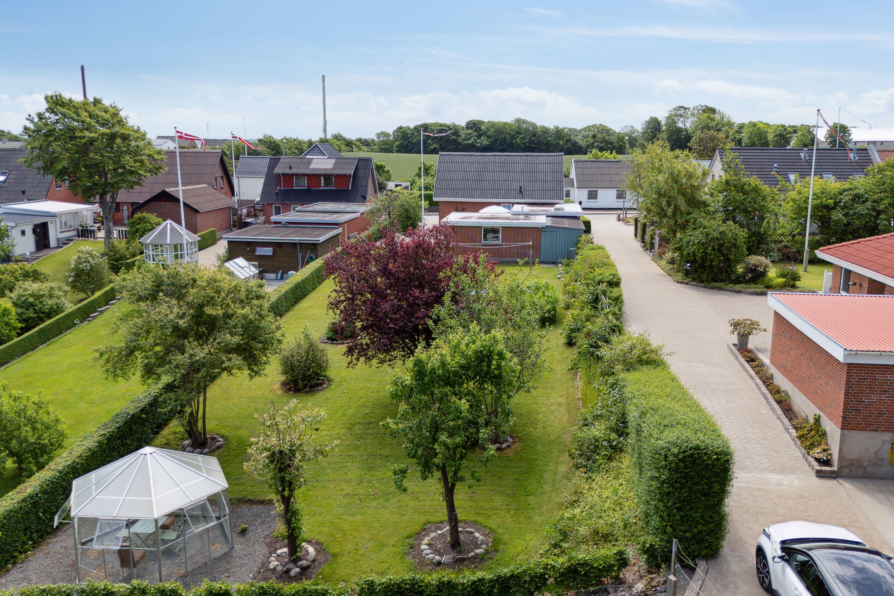 Fremhævet set fra haven billede i fuldskærmstilstand. Billede af Hundborgvej 140, Tingstrup, 7700 Thisted