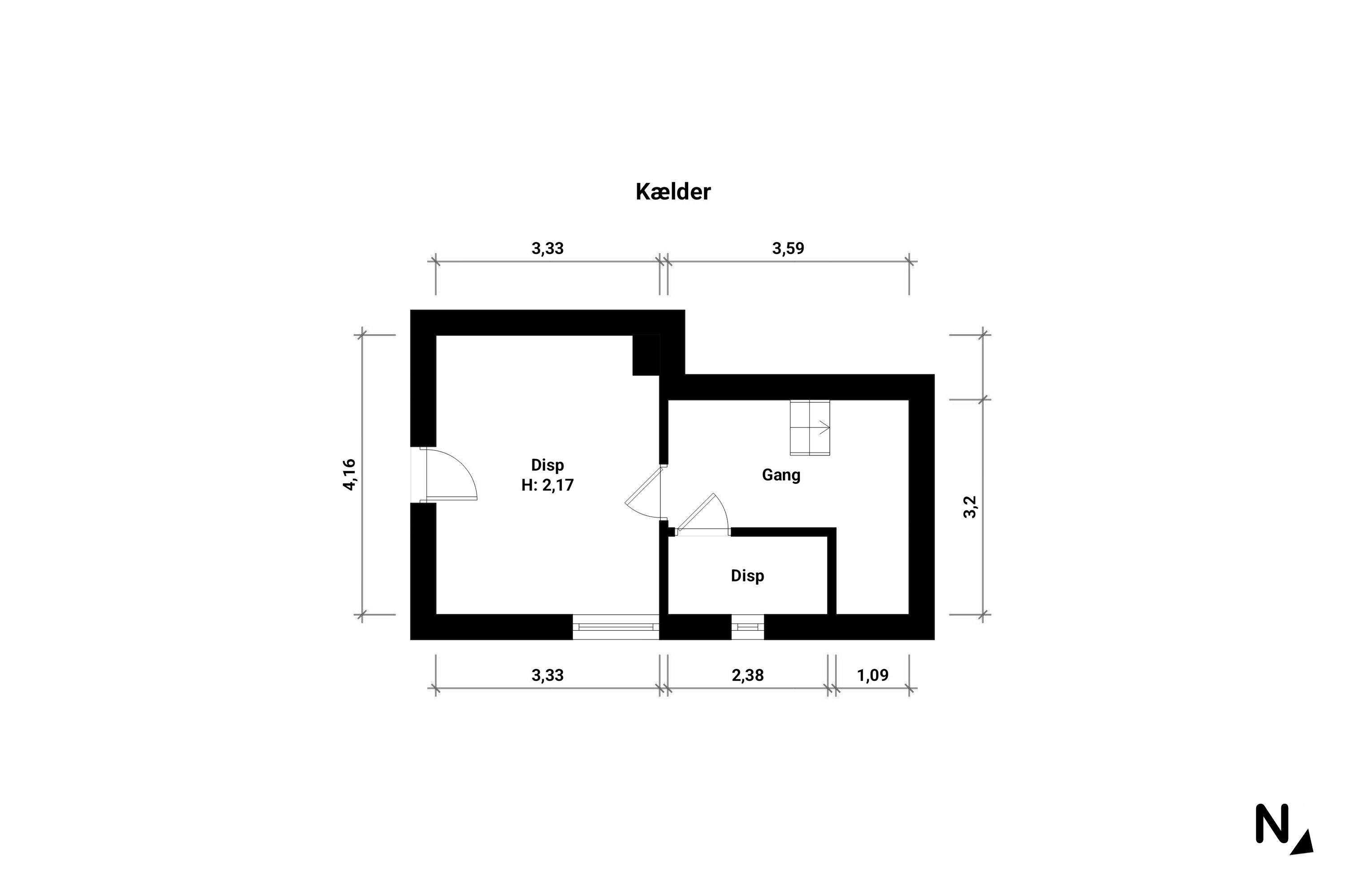 Plantegninger billede af Langgade 6D, 4874 Gedser