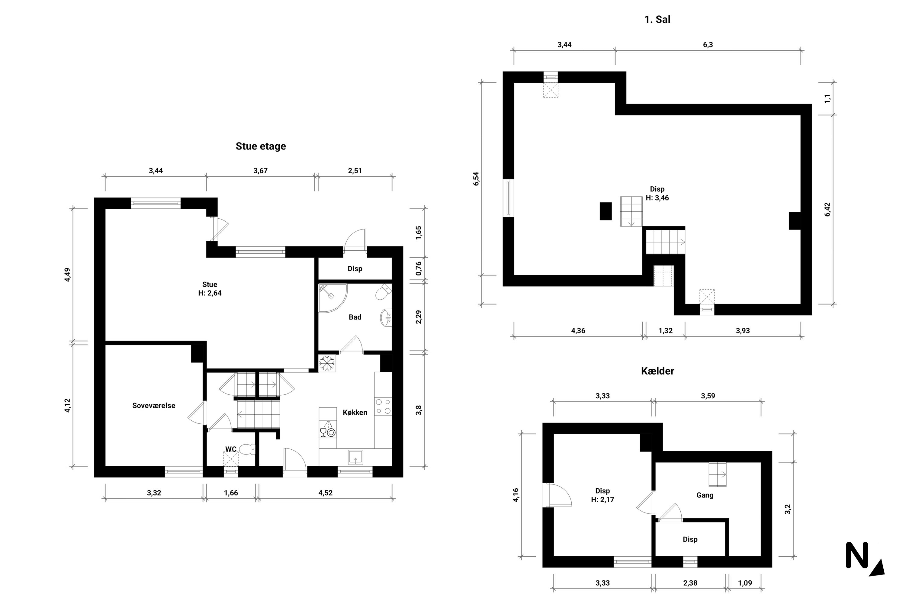 Plantegninger billede af Langgade 6D, 4874 Gedser