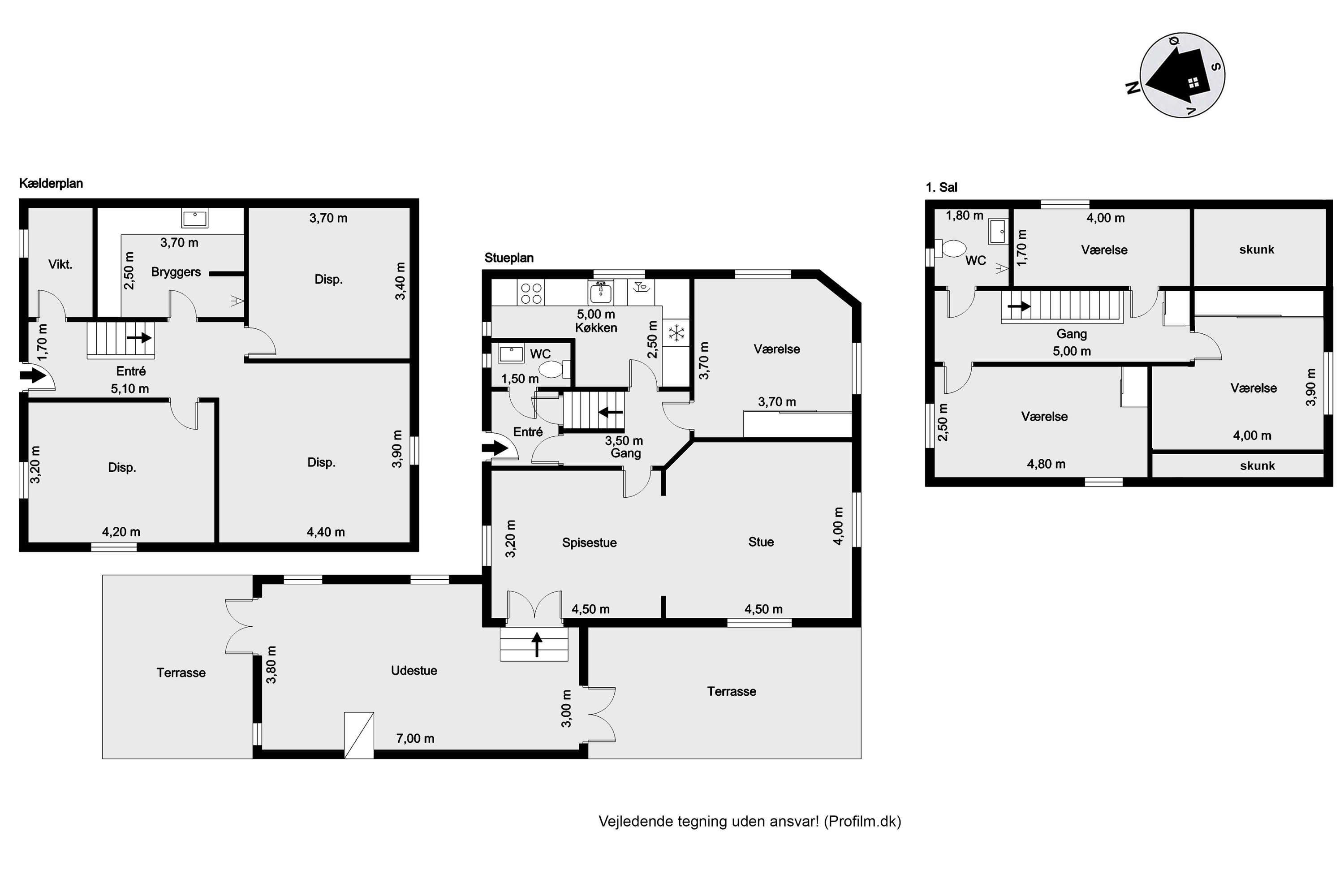Plantegninger billede af Allegade 3, 7500 Holstebro