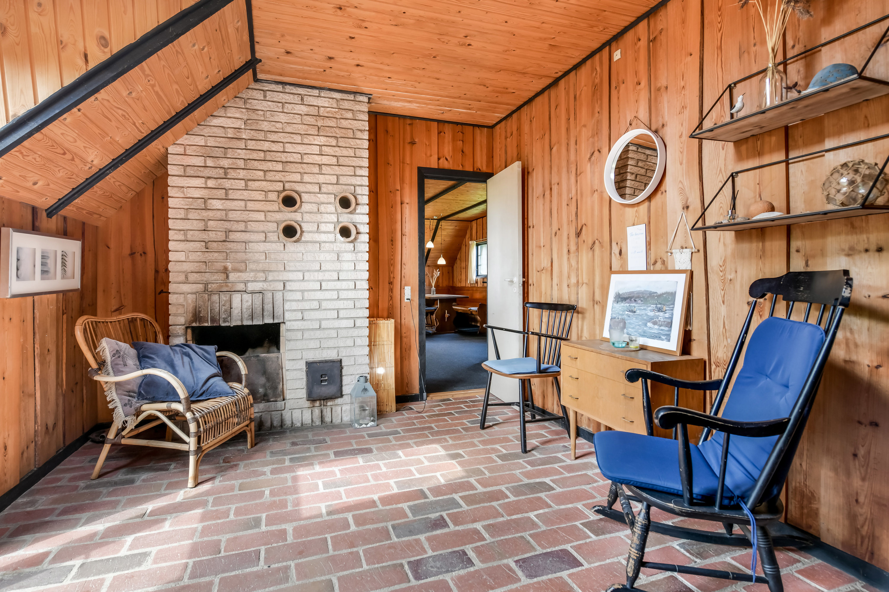 Fremhævet stue billede i fuldskærmstilstand. Billede af Grønningen 17, 6857 Blåvand