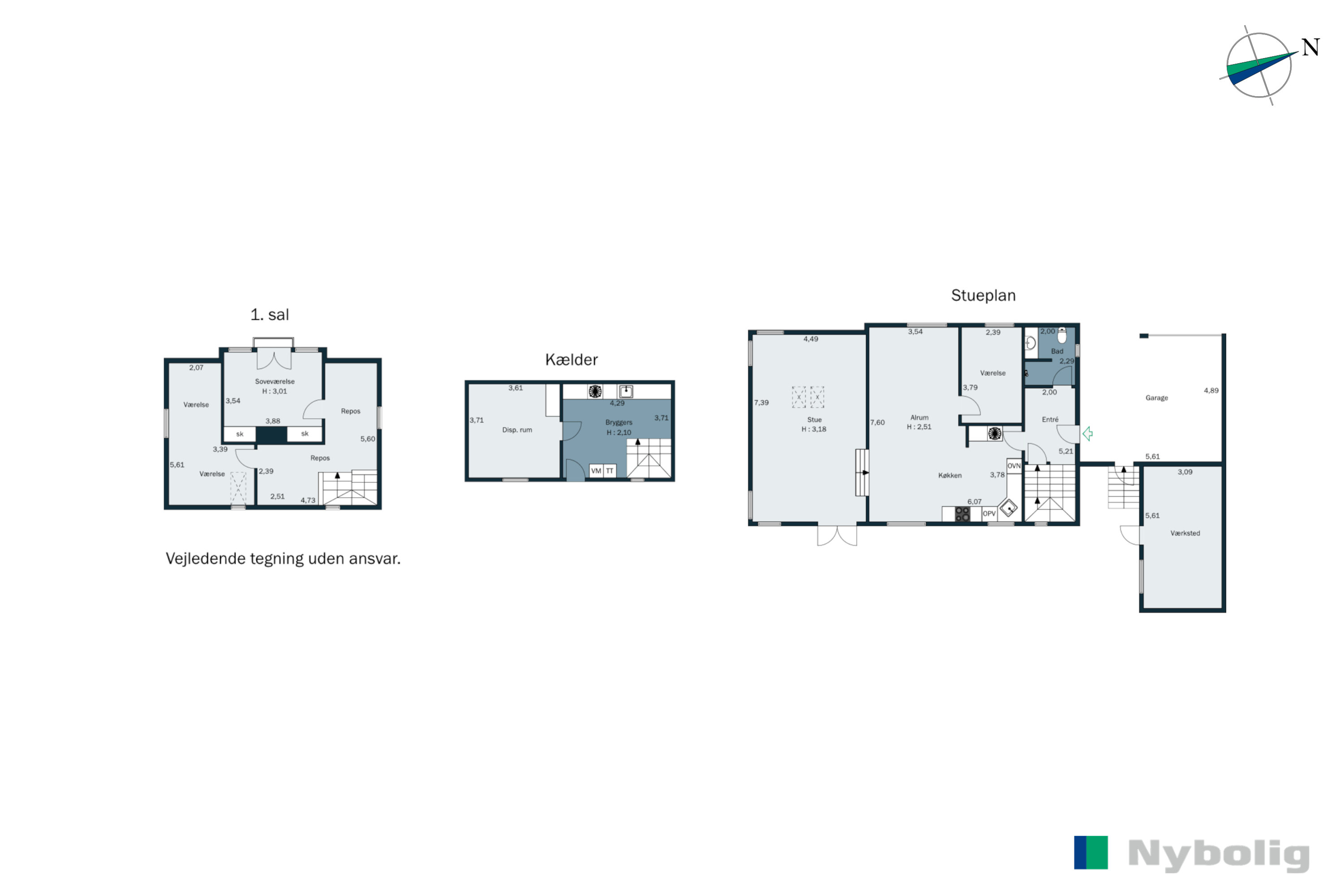 Plantegninger billede af Århusvej 60, 8300 Odder
