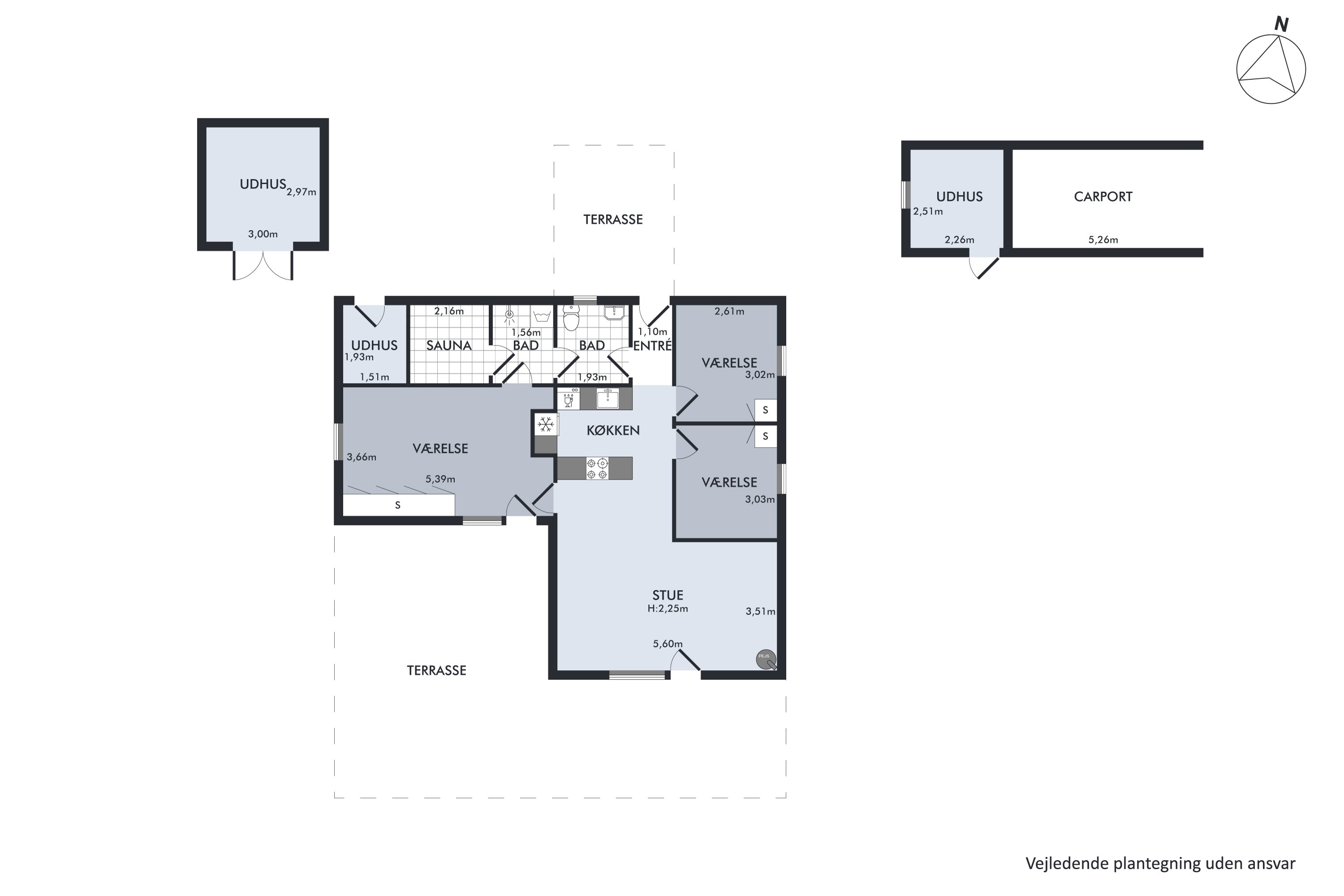 Plantegninger billede af Strandskadevej 13, Store Sjørup, 8950 Ørsted