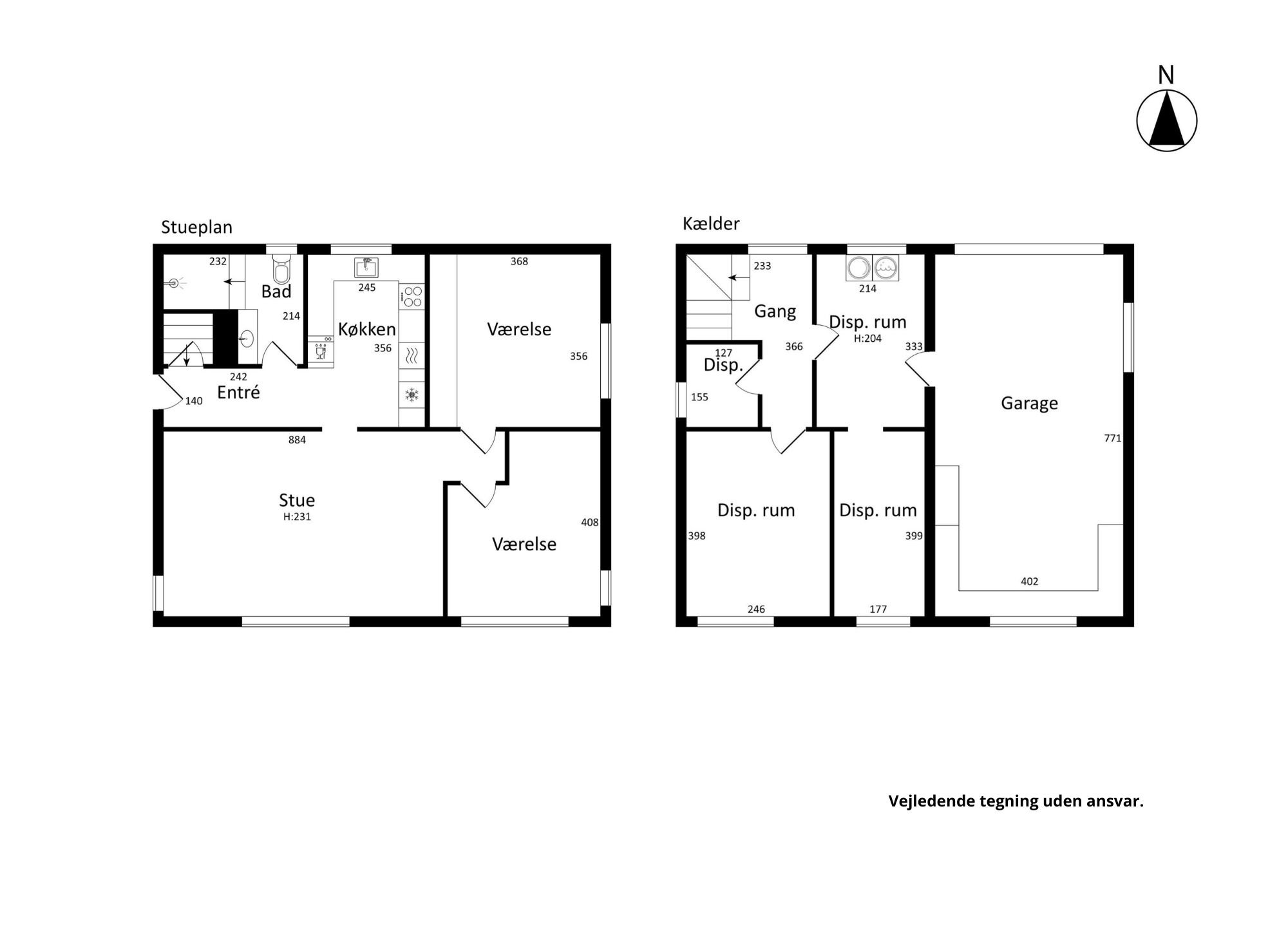 Plantegninger billede af Vænget 12, Nors, 7700 Thisted