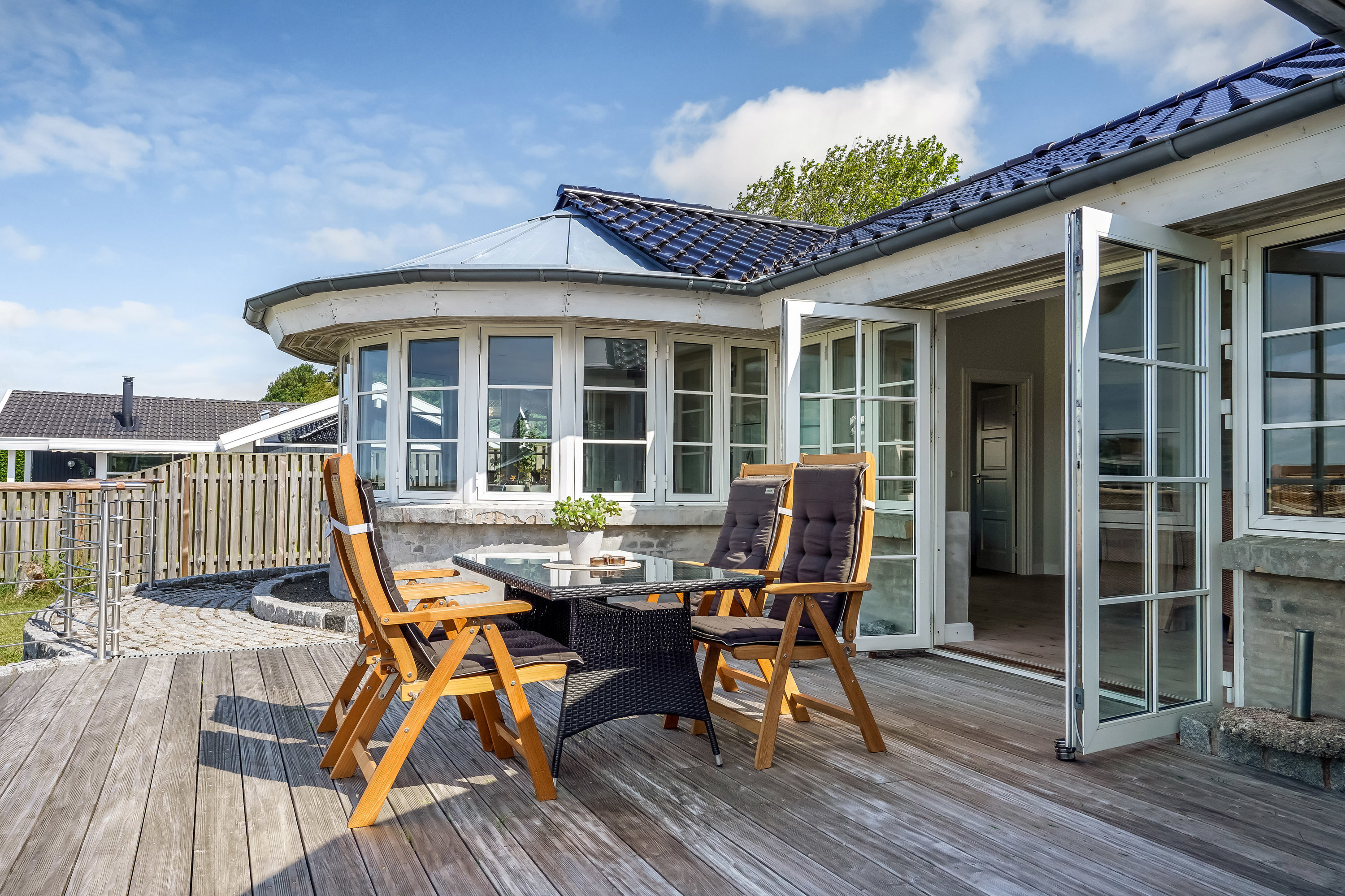 Miniaturebillede 1: terrasse. Billede af Helnæsvej 10, Brydegaard, 5683 Haarby