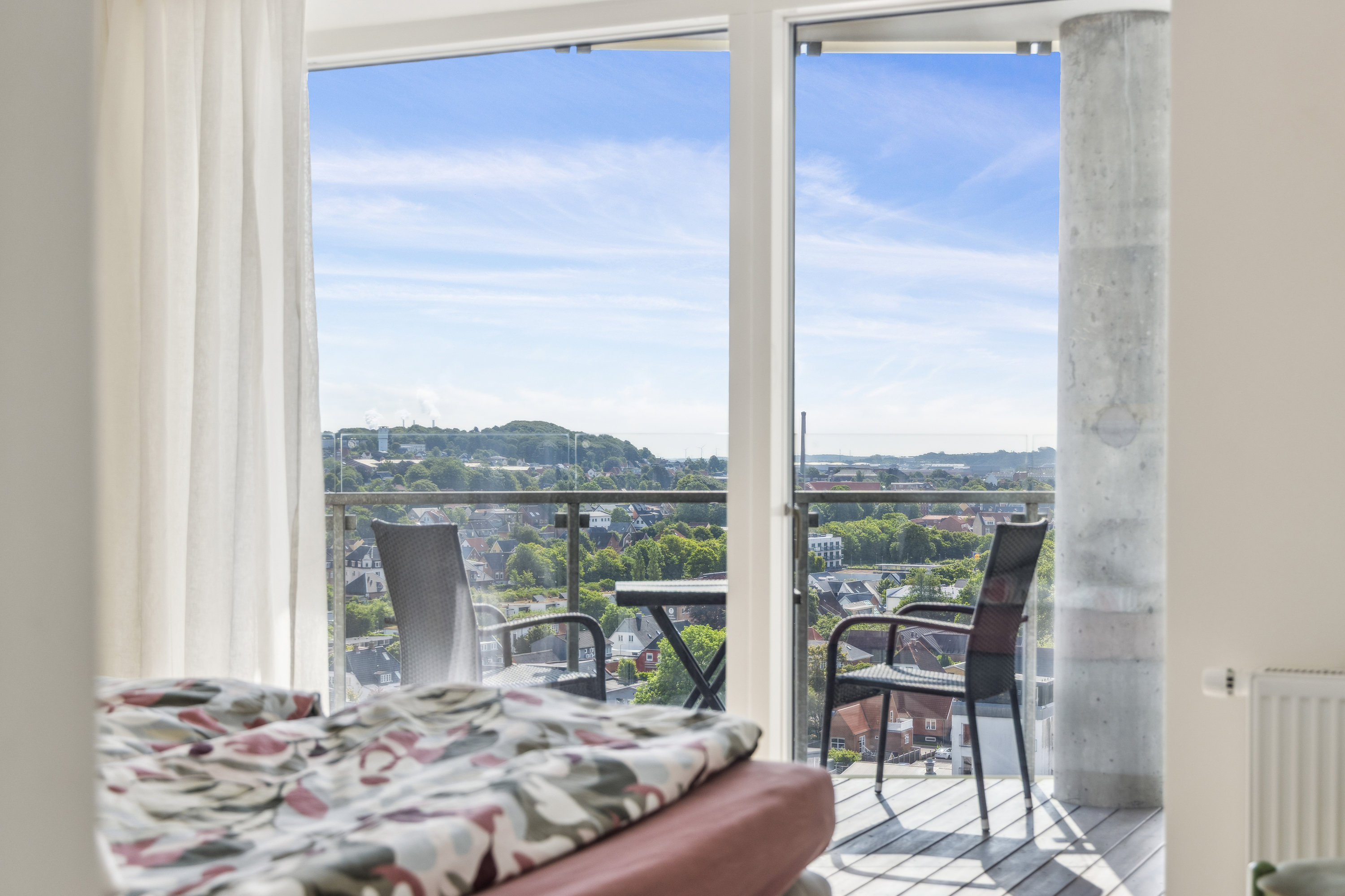 Fremhævet altan billede i fuldskærmstilstand. Billede af Julius Posselts Vej 3A, 13. 6., 9400 Nørresundby