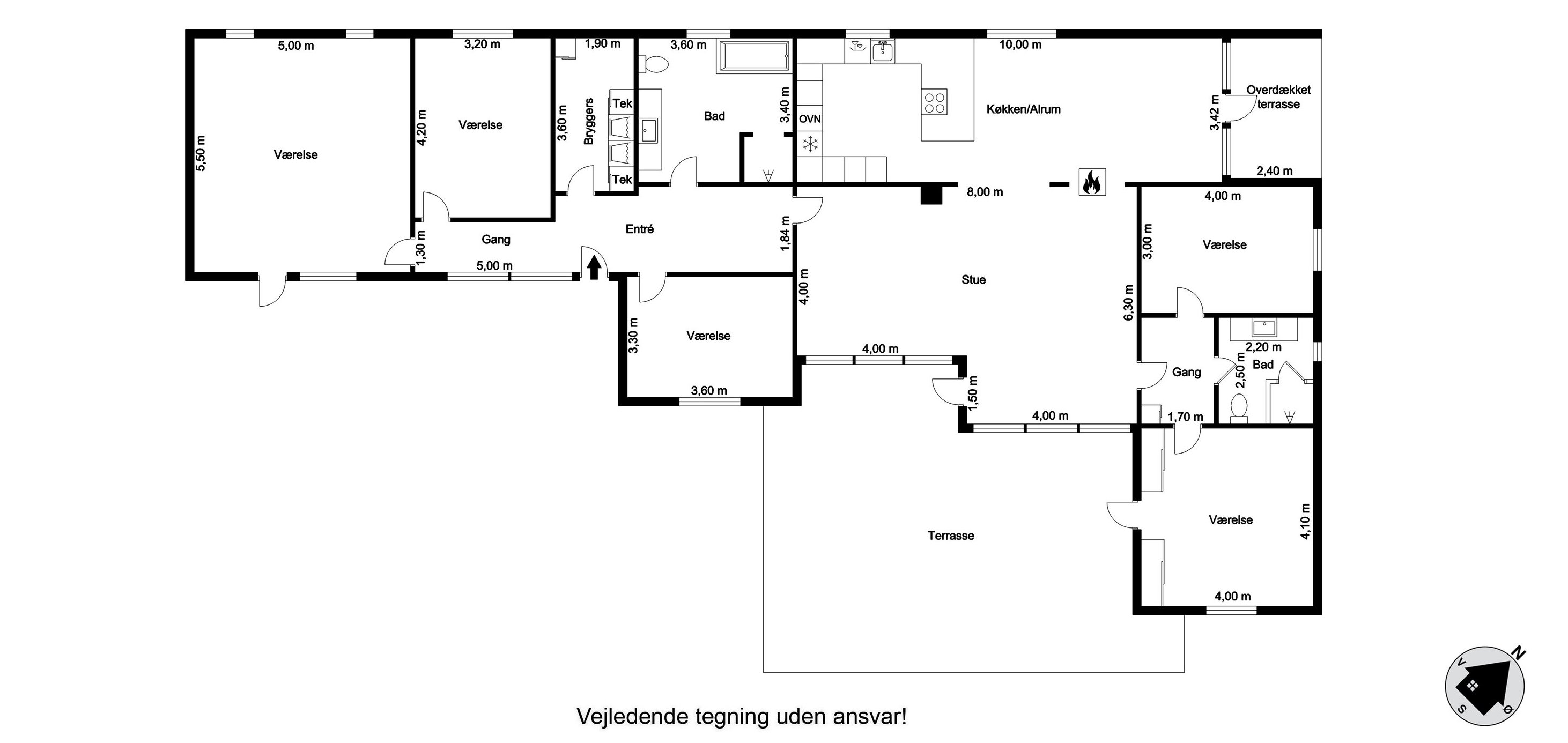 Plantegninger billede af Sandenvej 1, Lyngså, 9300 Sæby